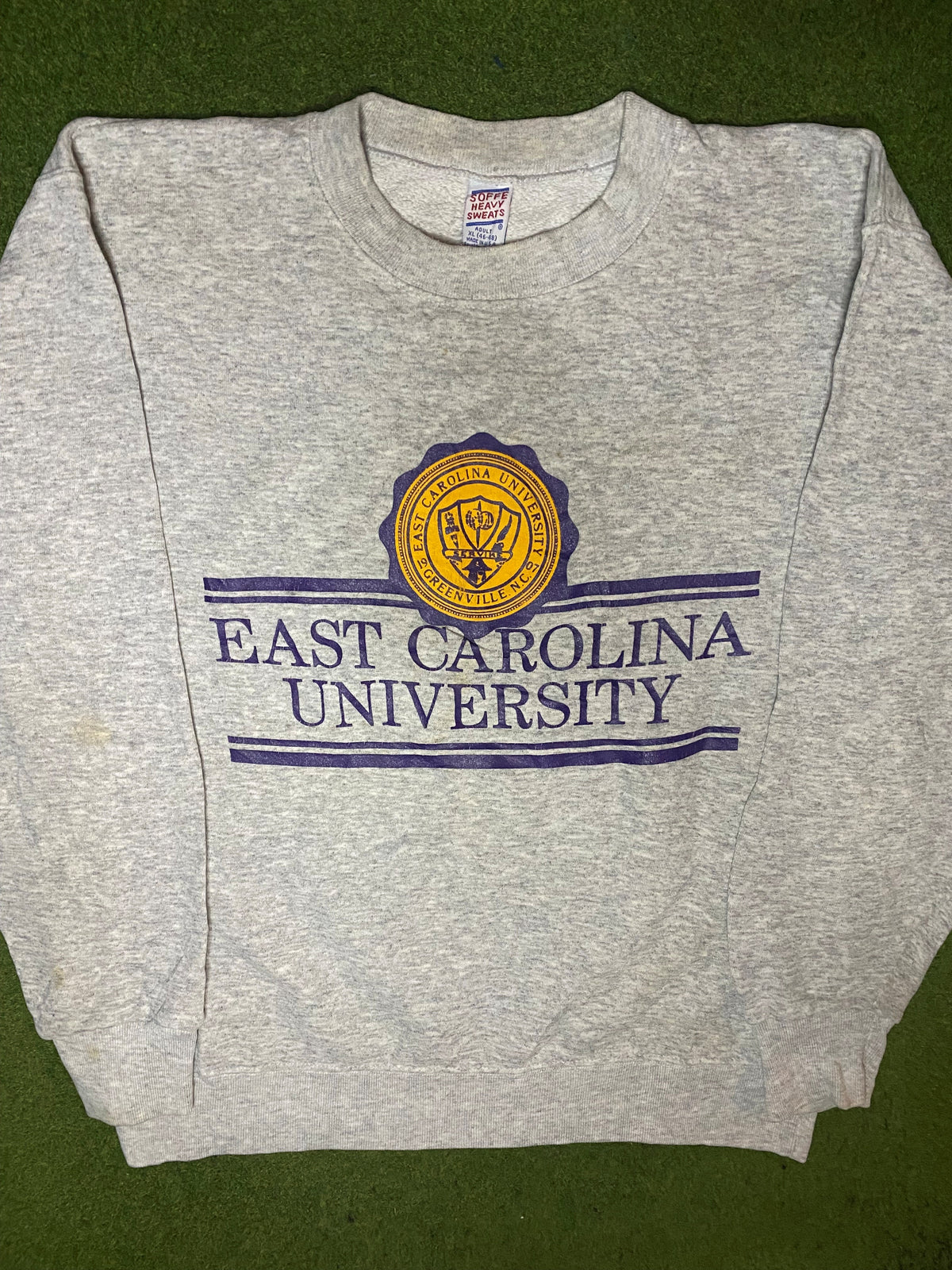 90s ECU Pirates - Vintage University Sweatshirt (XL) - Gametime Vintage