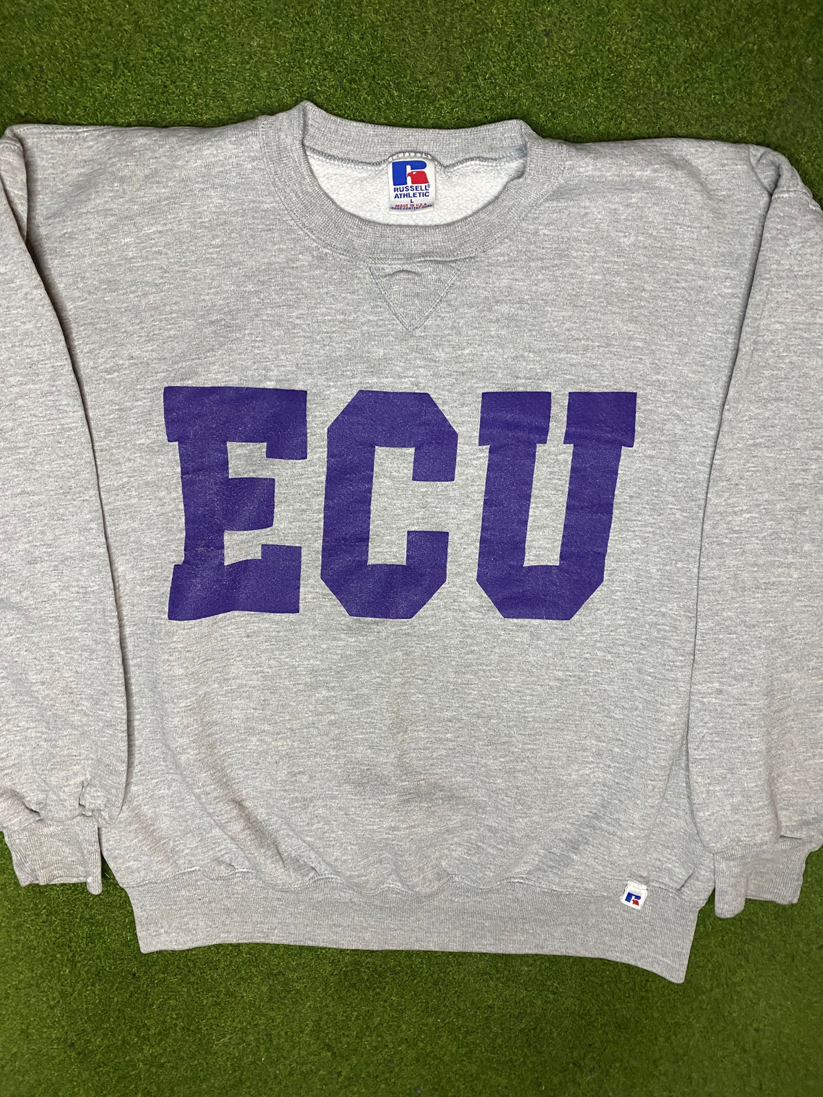 90s ECU Pirates - Vintage College Sweatshirt (Large) - Gametime Vintage