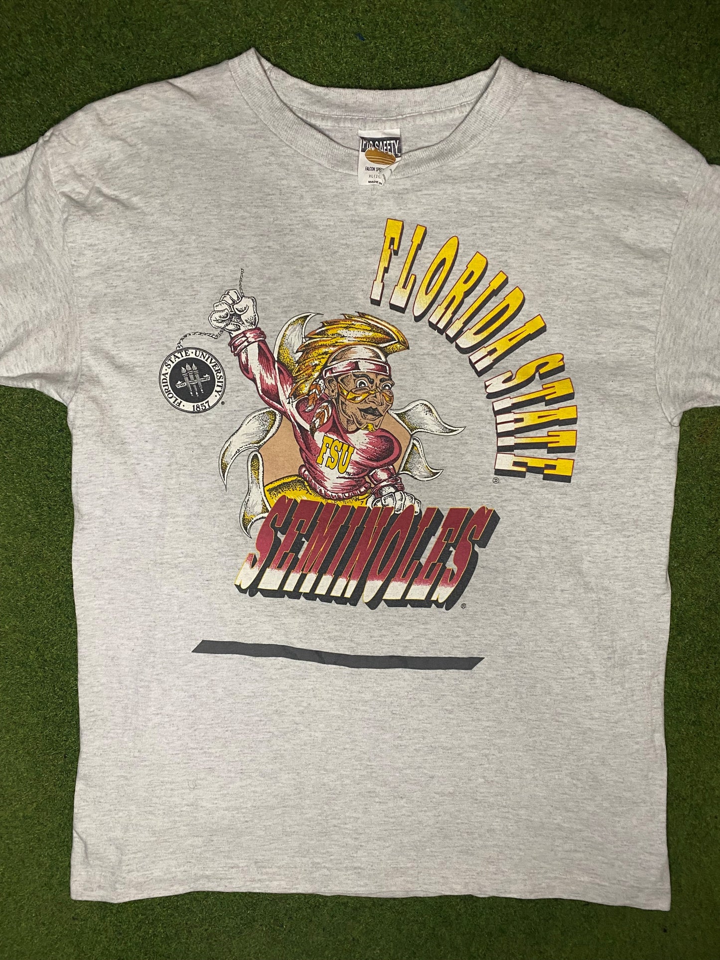 90s Florida State Seminoles - Vintage College T Shirt (Youth XL) - Gametime Vintage