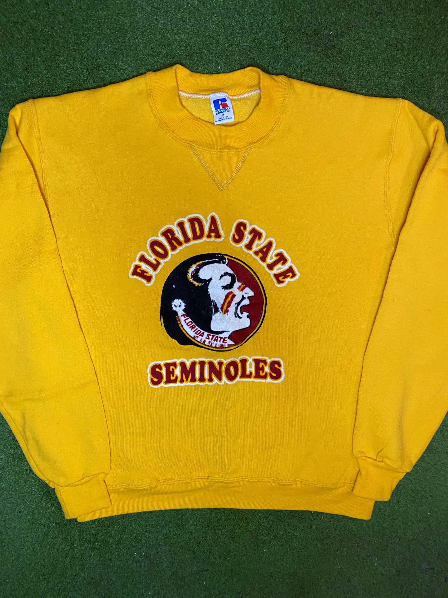 90s Florida State Seminoles - Vintage College Sweatshirt (Medium) - Gametime Vintage