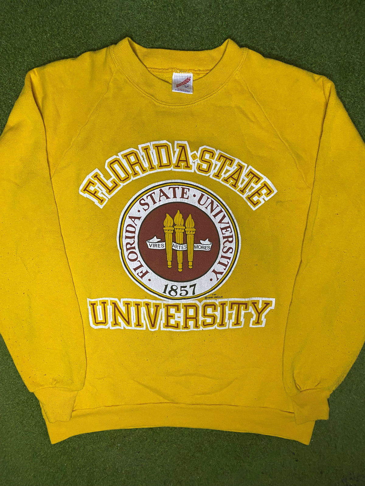 1991 Florida State Seminoles - Vintage University Sweatshirt (Large) - Gametime Vintage