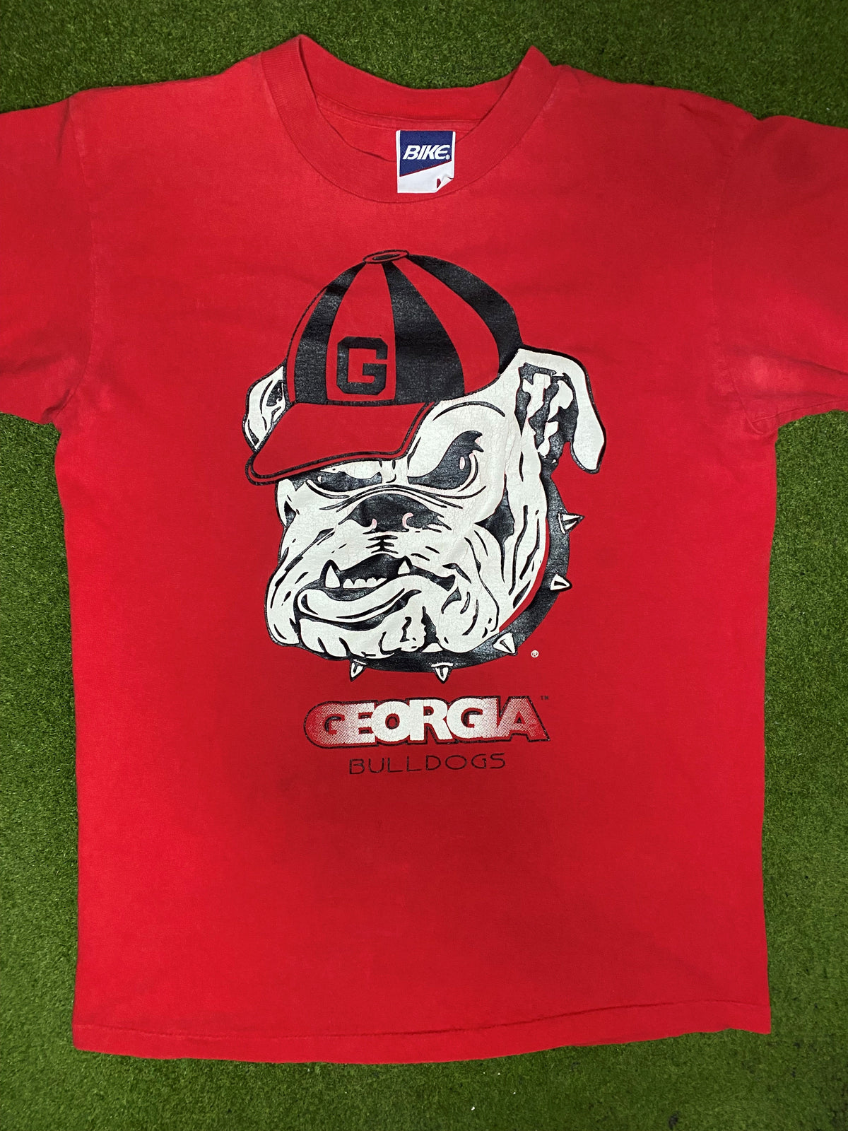 90s Georgia Bulldogs - Vintage College T Shirt (Medium) - Gametime Vintage