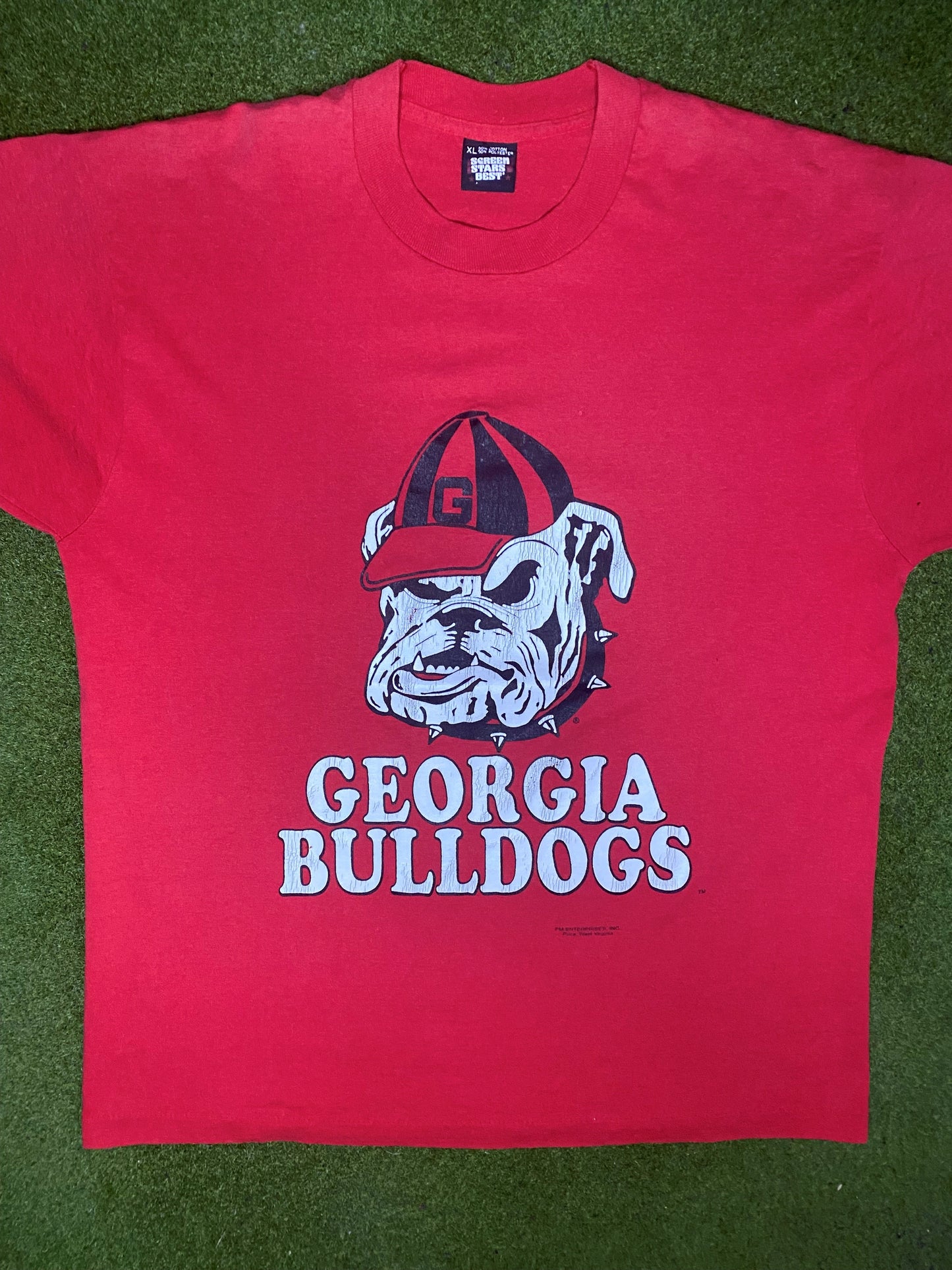 90s Georgia Bulldogs - Vintage College T-Shirt (XL) - Gametime Vintage