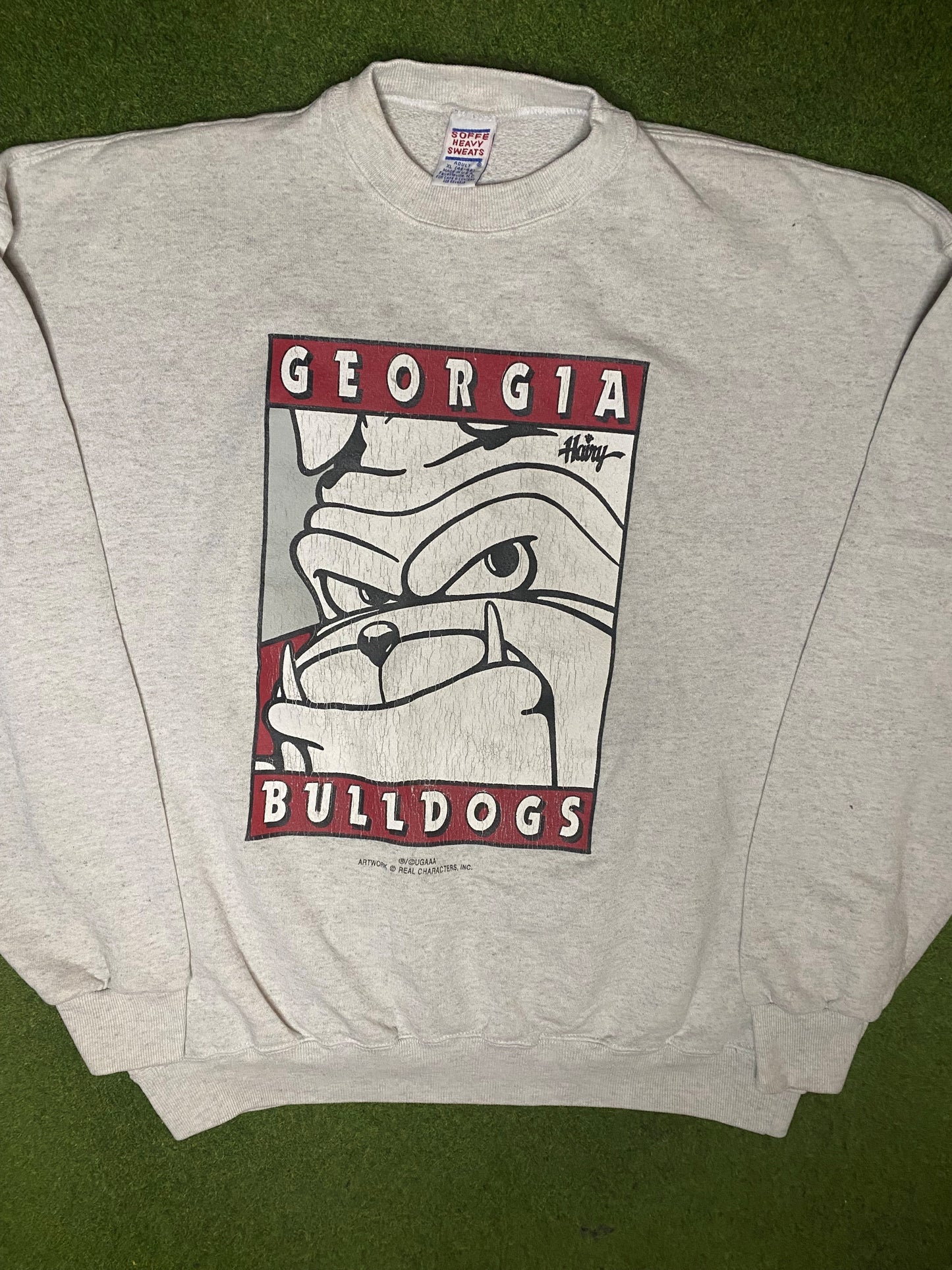 90s Georgia Bulldogs - Vintage College Sweatshirt (XL) - Gametime Vintage
