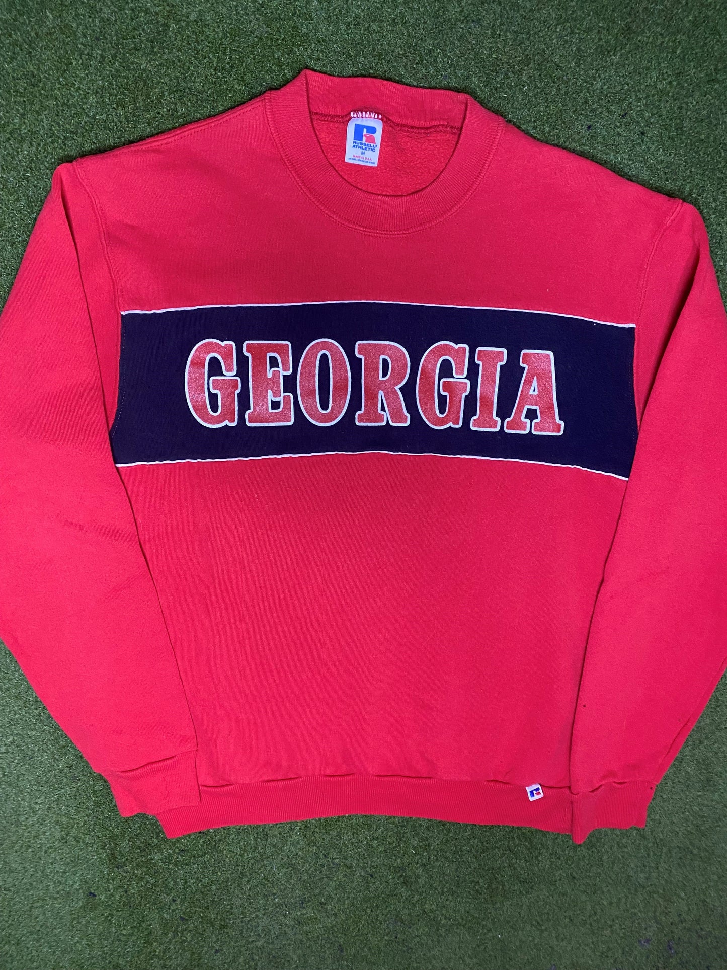 90s Georgia Bulldogs - Vintage College Sweatshirt (Medium) - Gametime Vintage