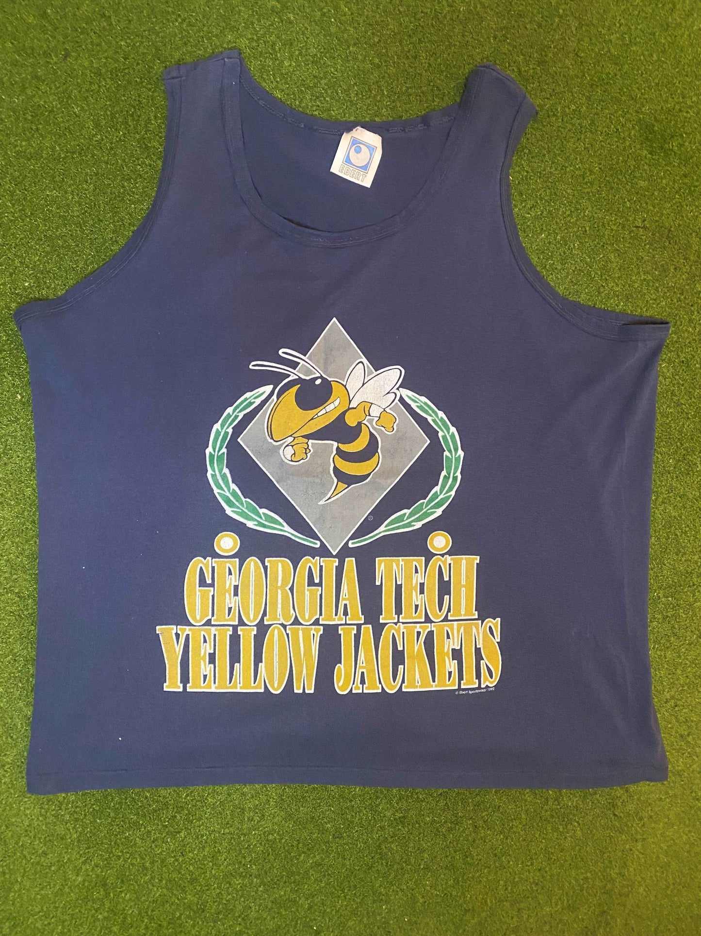 1992 Georgia Tech Yellow Jackets - Vintage College Tank (XL) - Gametime Vintage