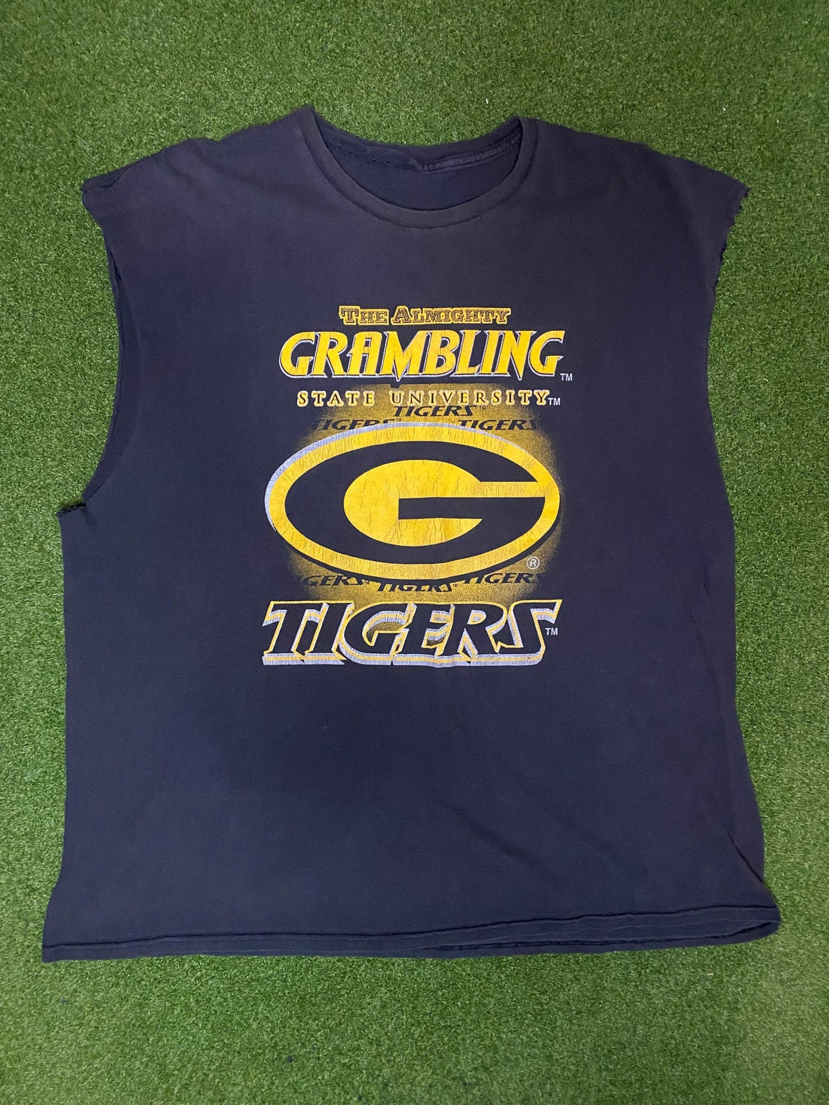 90s Grambling State Tigers - Vintage HBCU Cutoff (XL) - Gametime Vintage