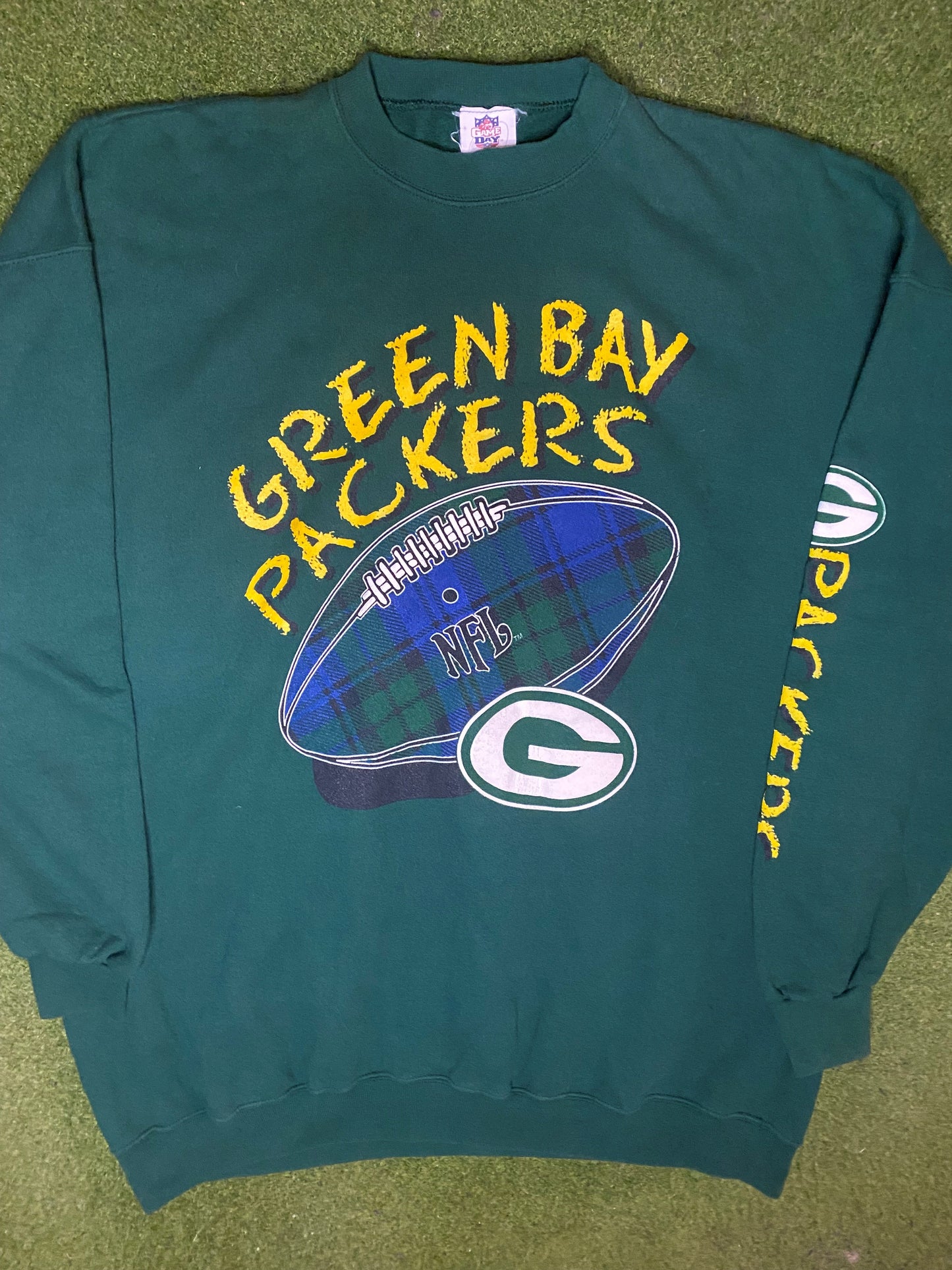 90s Green Bay Packers - Vintage NFL Sweatshirt (3XL) - Gametime Vintage