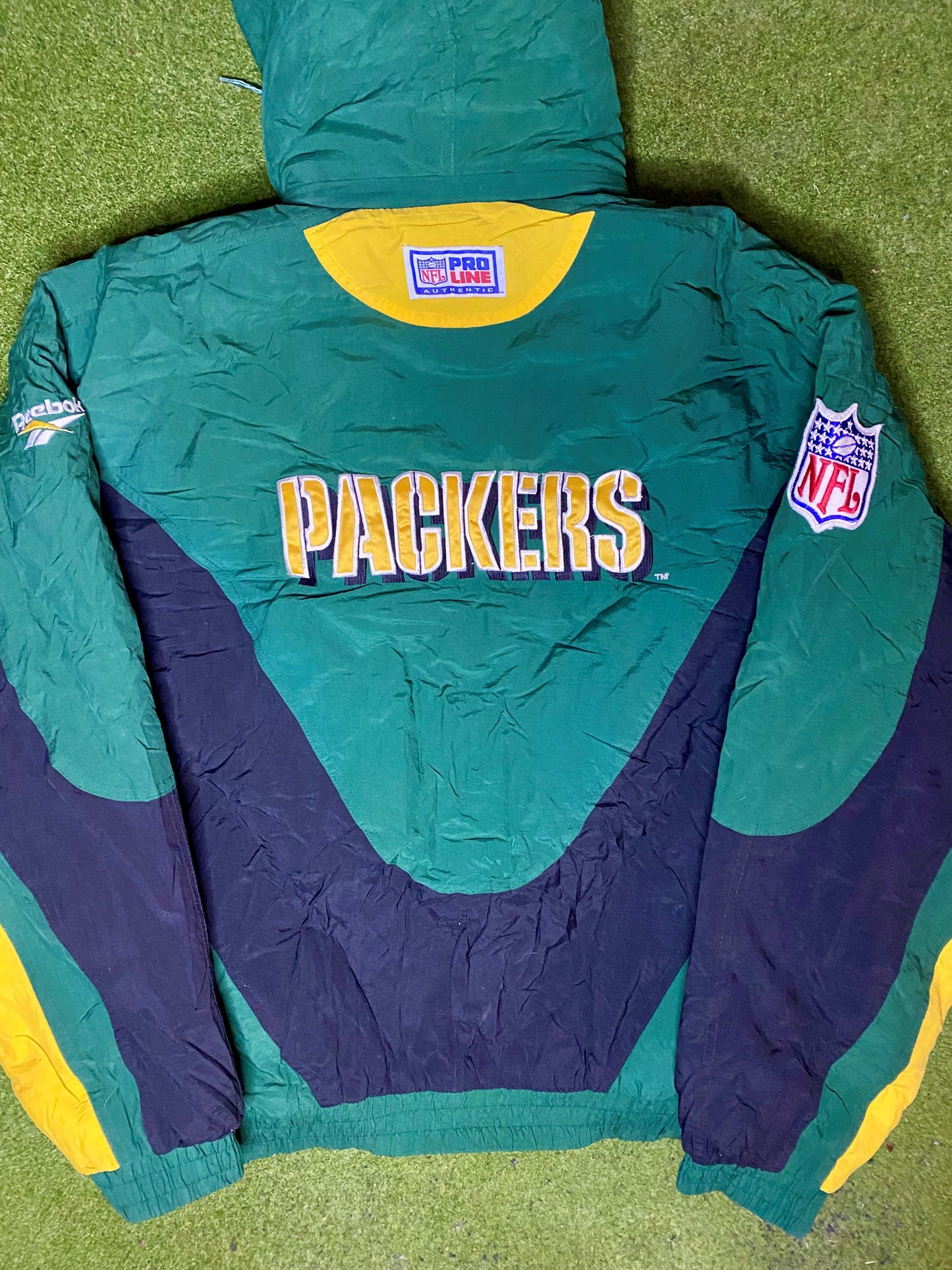 90s Green Bay Packers - Vintage NFL Winter Jacket (2XL) - Gametime Vintage