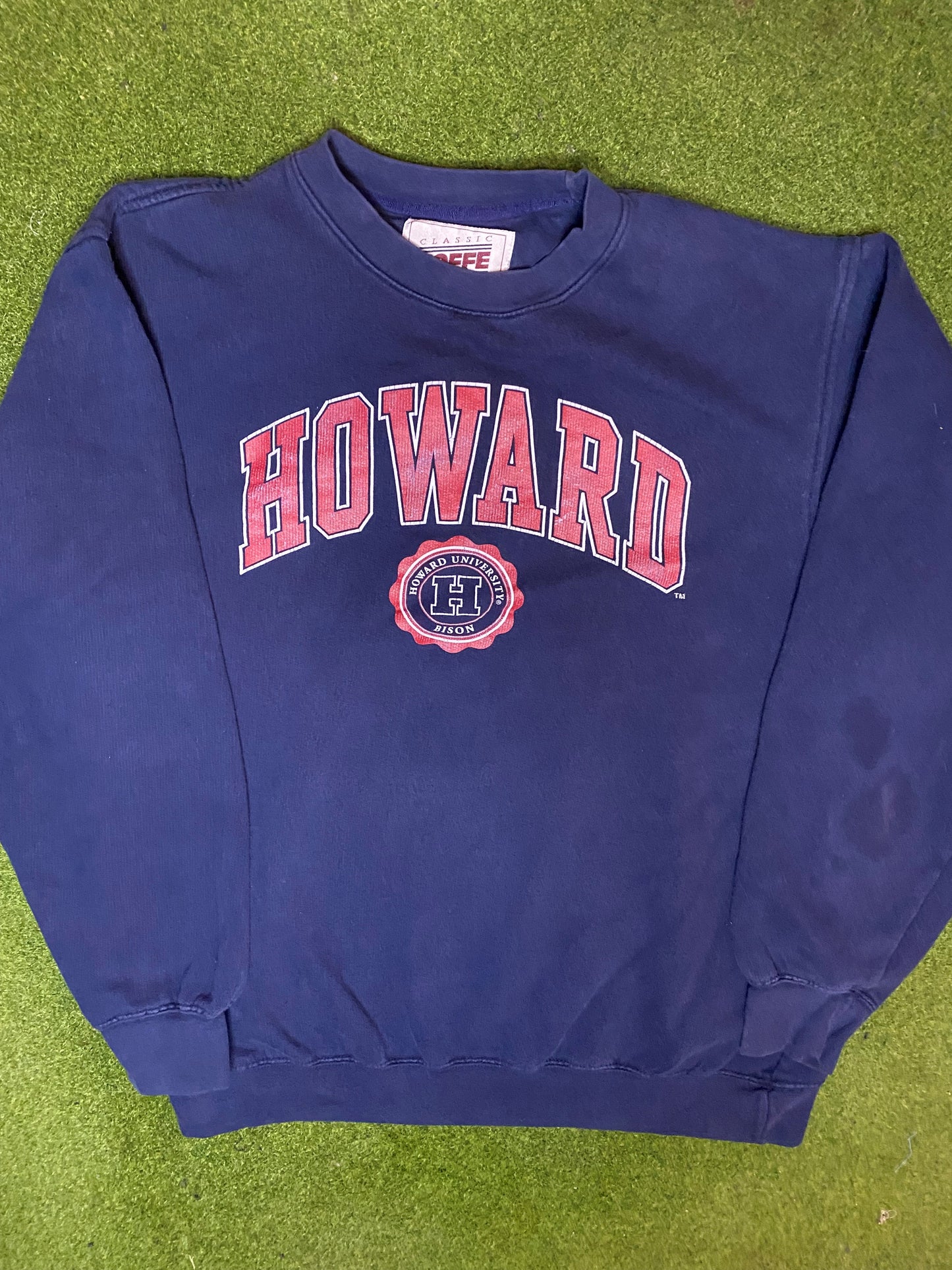 90s Howard Bison - Vintage HBCU Sweatshirt (Large) - Gametime Vintage