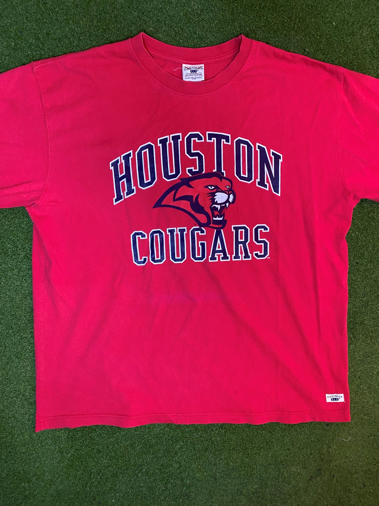 90s Houston Cougars - Vintage College T-Shirt (XL) - Gametime Vintage