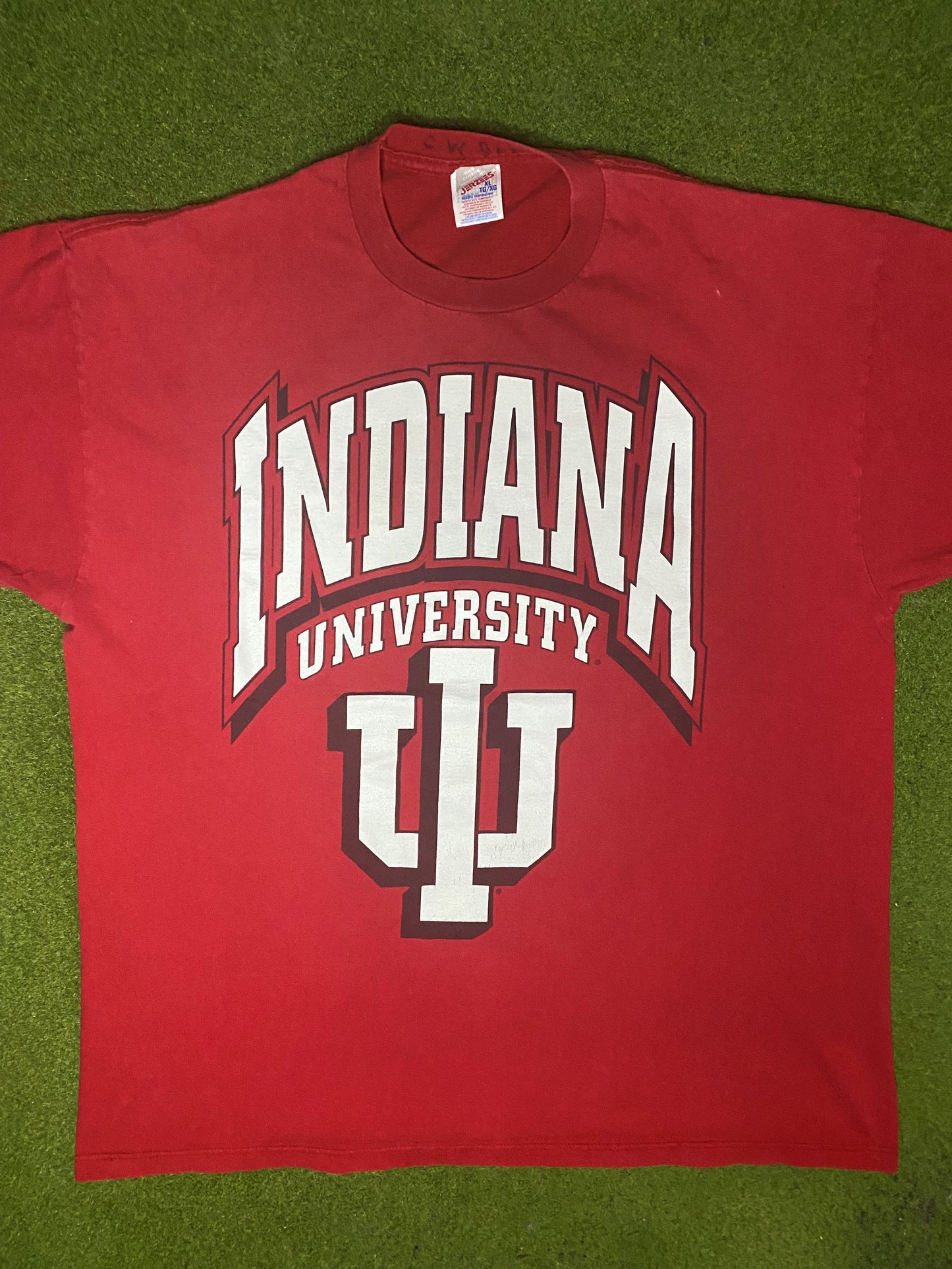 90s Indiana Hoosiers - Vintage College Tee (XL) - Gametime Vintage