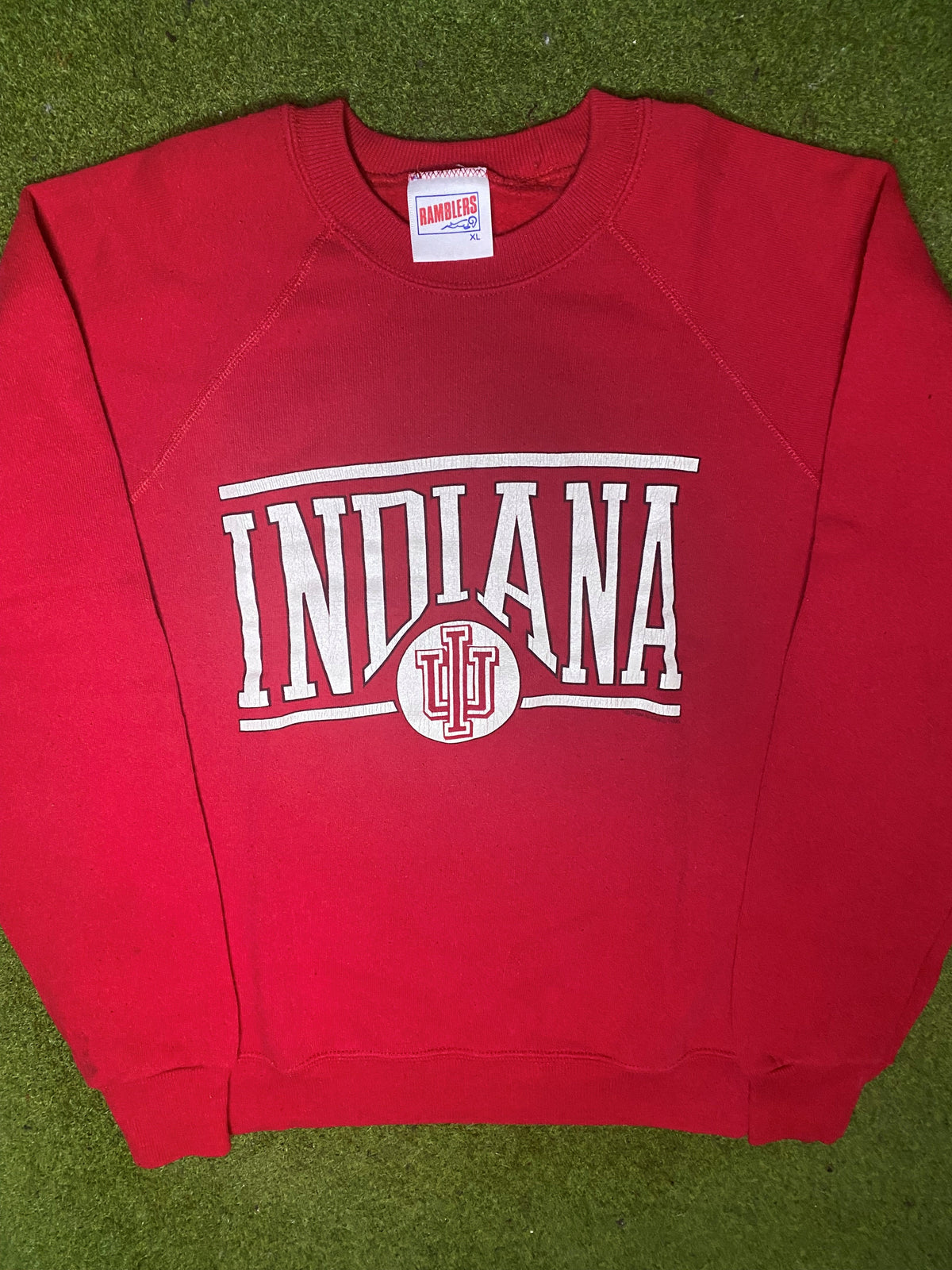 90s Indiana Hoosiers - Vintage College Sweatshirt (Youth XL) - Gametime Vintage