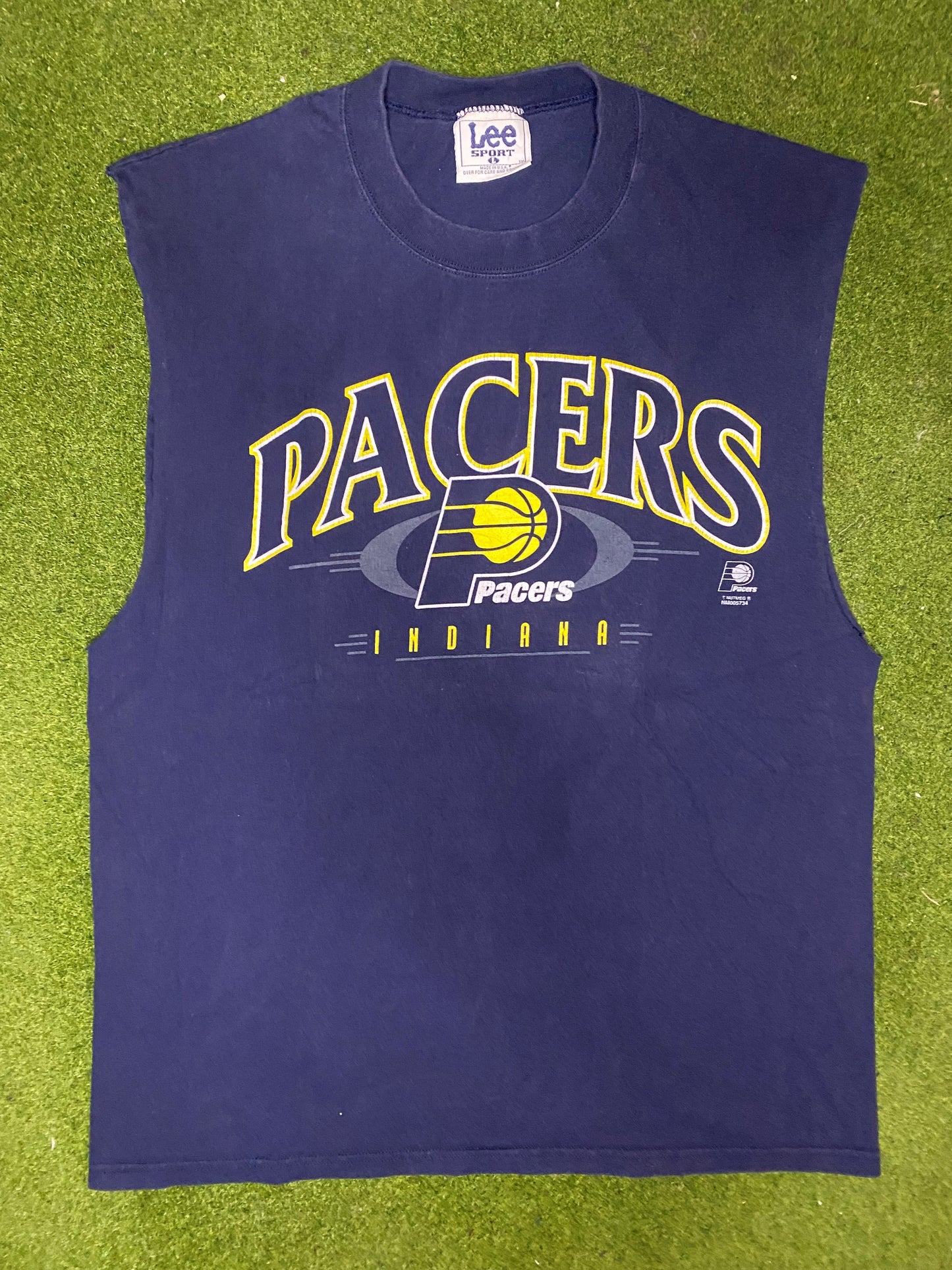 90s Indiana Pacers - Vintage NBA Cutoff (Large) - Gametime Vintage