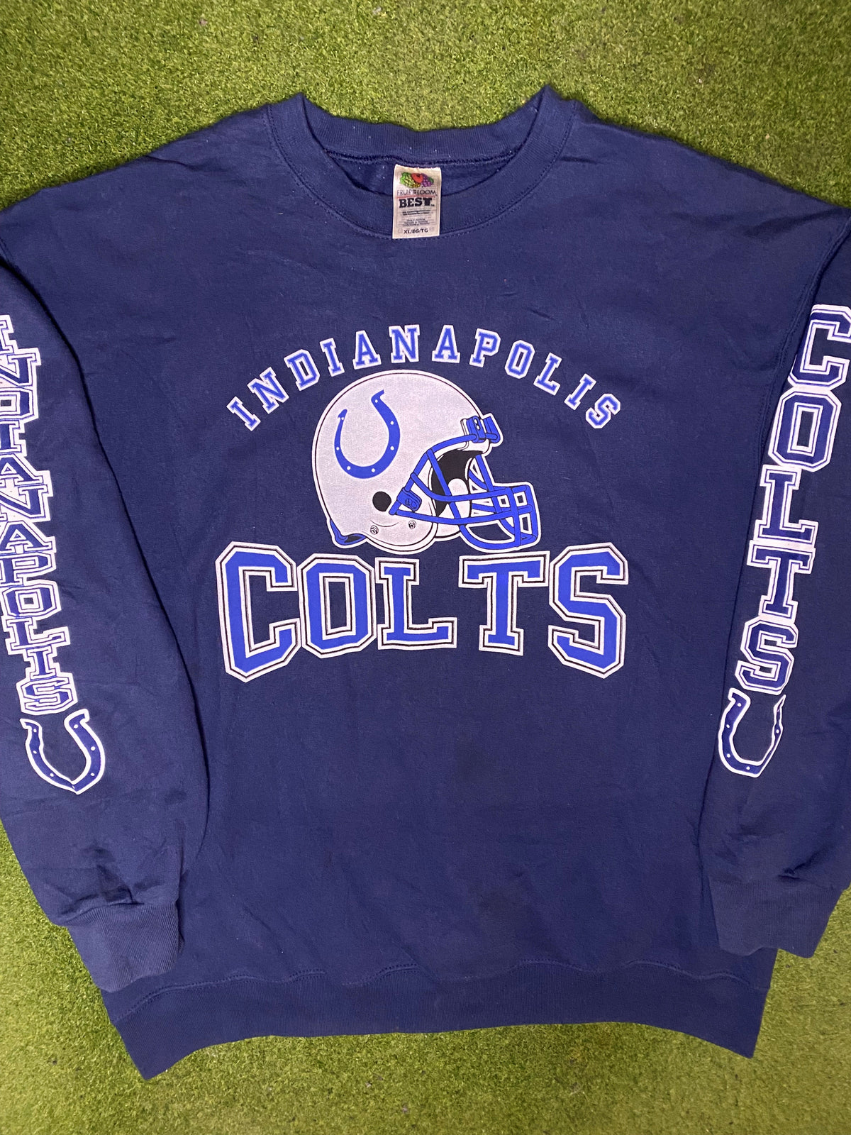 90s Indianapolis Colts - Vintage NFL Sweatshirt (XL) - Gametime Vintage