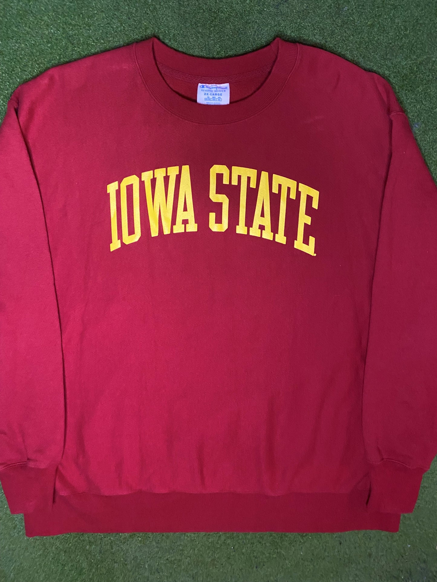 90年代爱荷华州立旋风队 - Reverse Weave - 复古大学卫衣 (2XL)