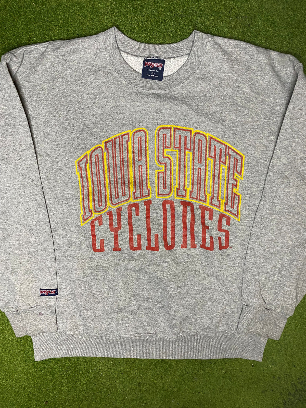 90s Iowa State Cyclones - Vintage College Sweatshirt (XL) - Gametime Vintage
