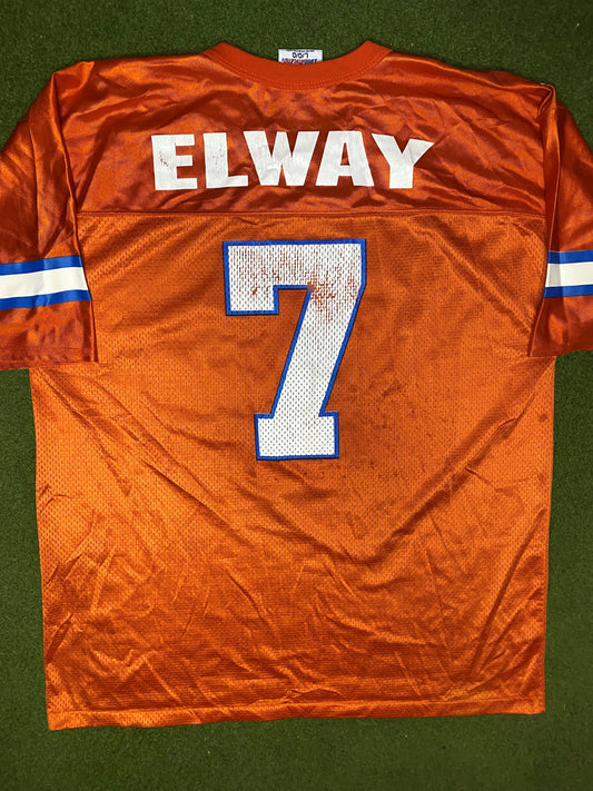 1984-1998 Denver Broncos - John Elway #7 - Vintage NFL Jersey (Large) - Gametime Vintage