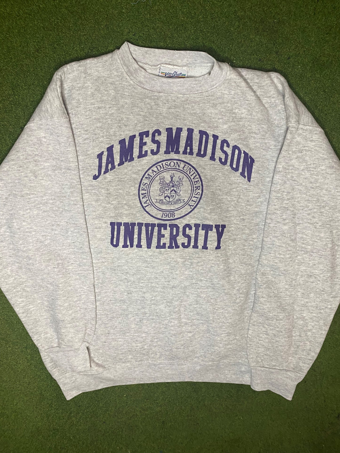 90s James Madison Dukes - Vintage University Sweatshirt (XL) - Gametime Vintage