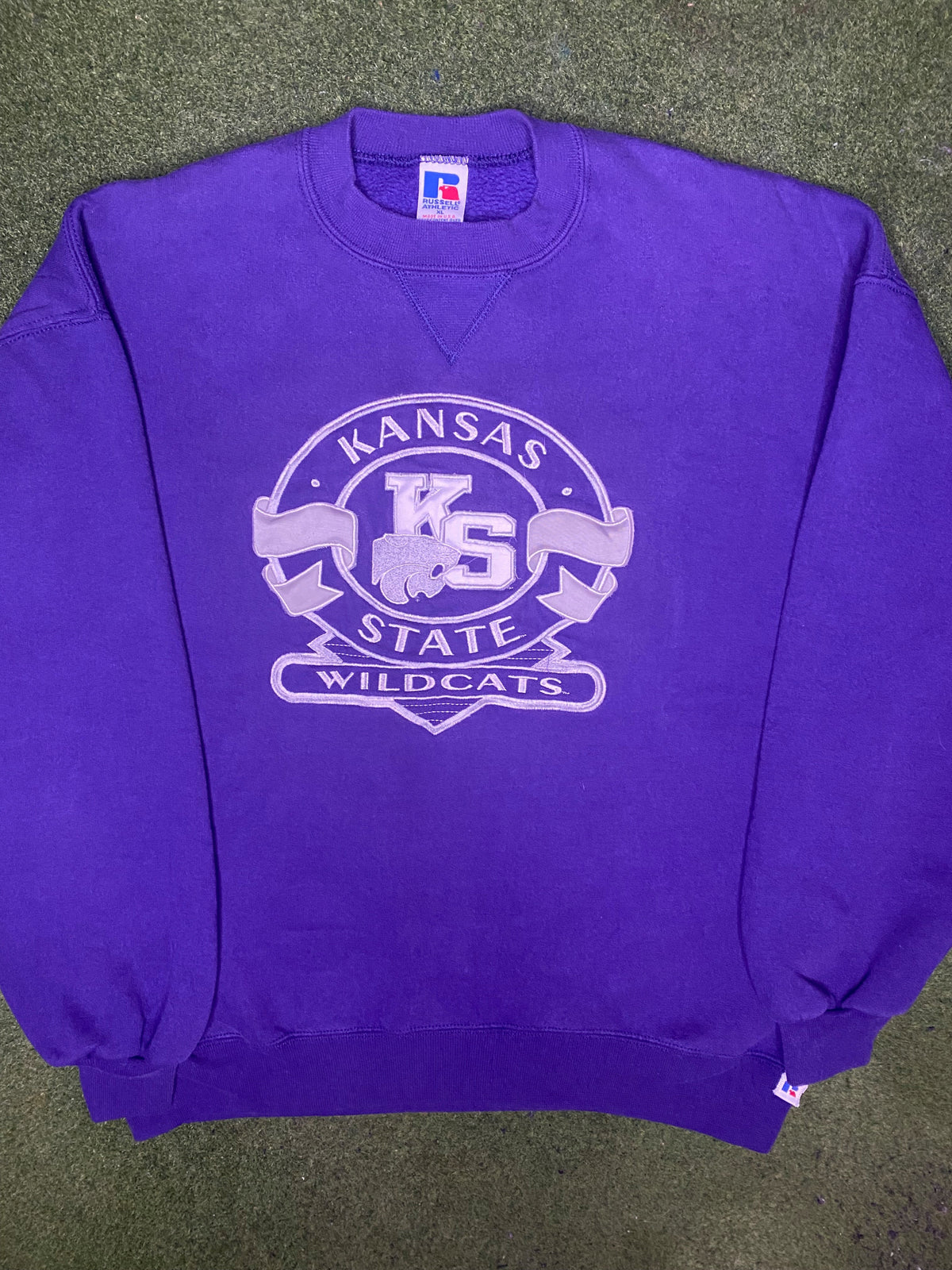 90年代堪萨斯州立大学野猫队 - 复古大学卫衣 (XL)