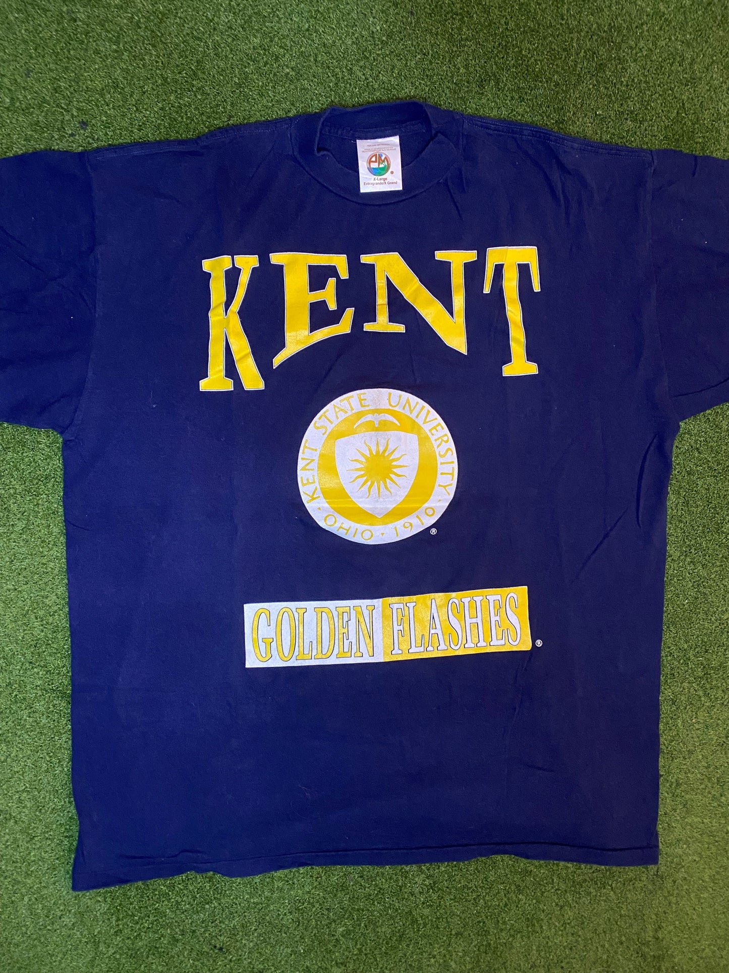 90s Kent State Golden Flashes - Vintage University T-Shirt (XL) - Gametime Vintage