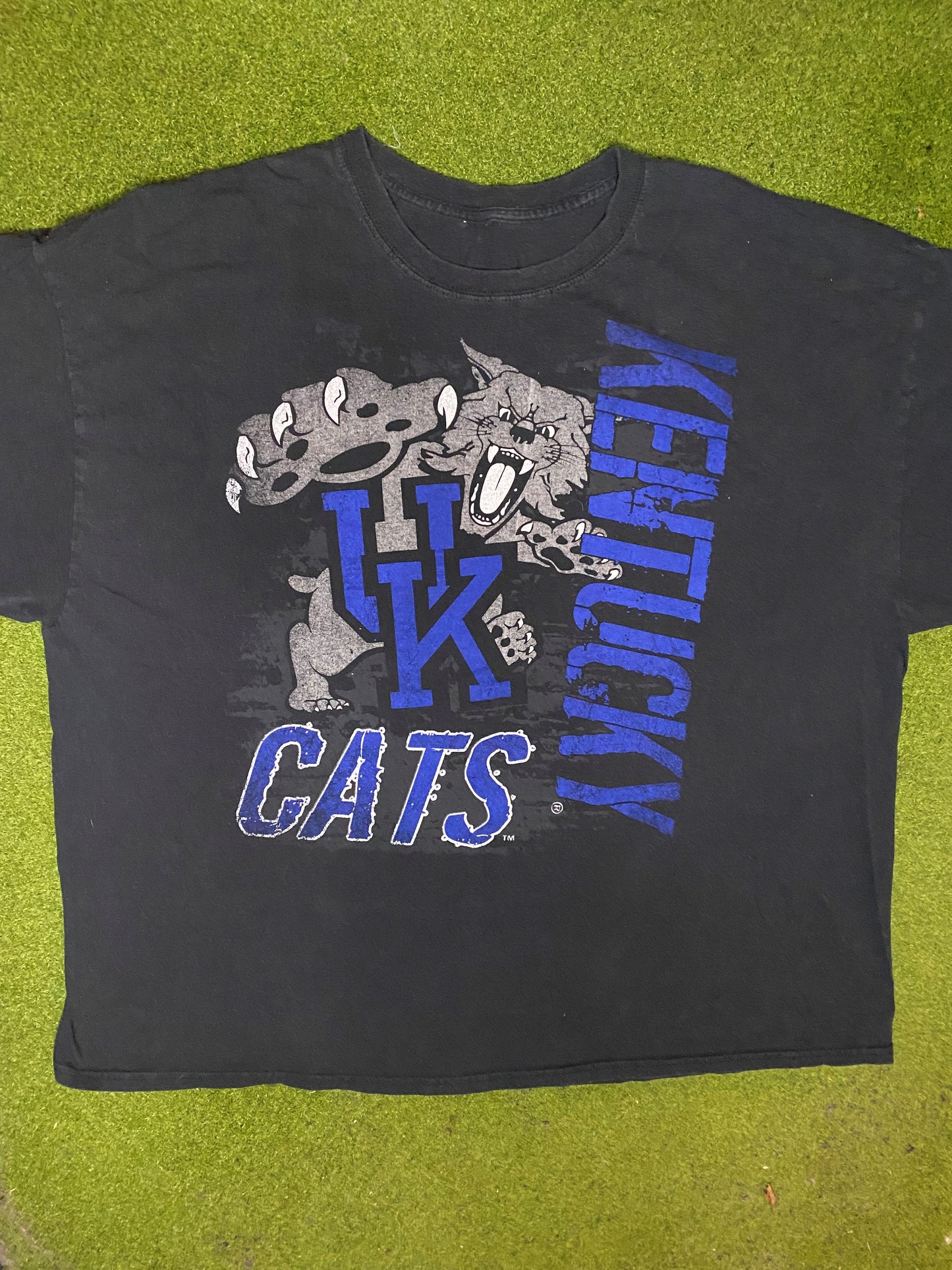 90s Kentucky Wildcats - Vintage College T-Shirt (2XL) - Gametime Vintage