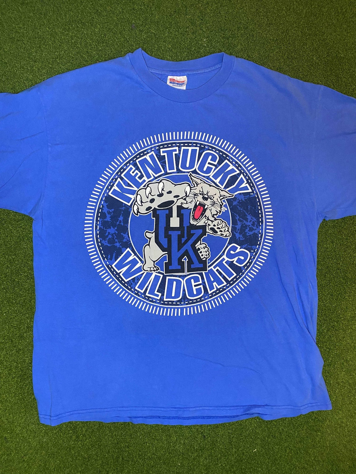 90s Kentucky Wildcats - Big Logo - Vintage College Tee Shirt (XL) - Gametime Vintage