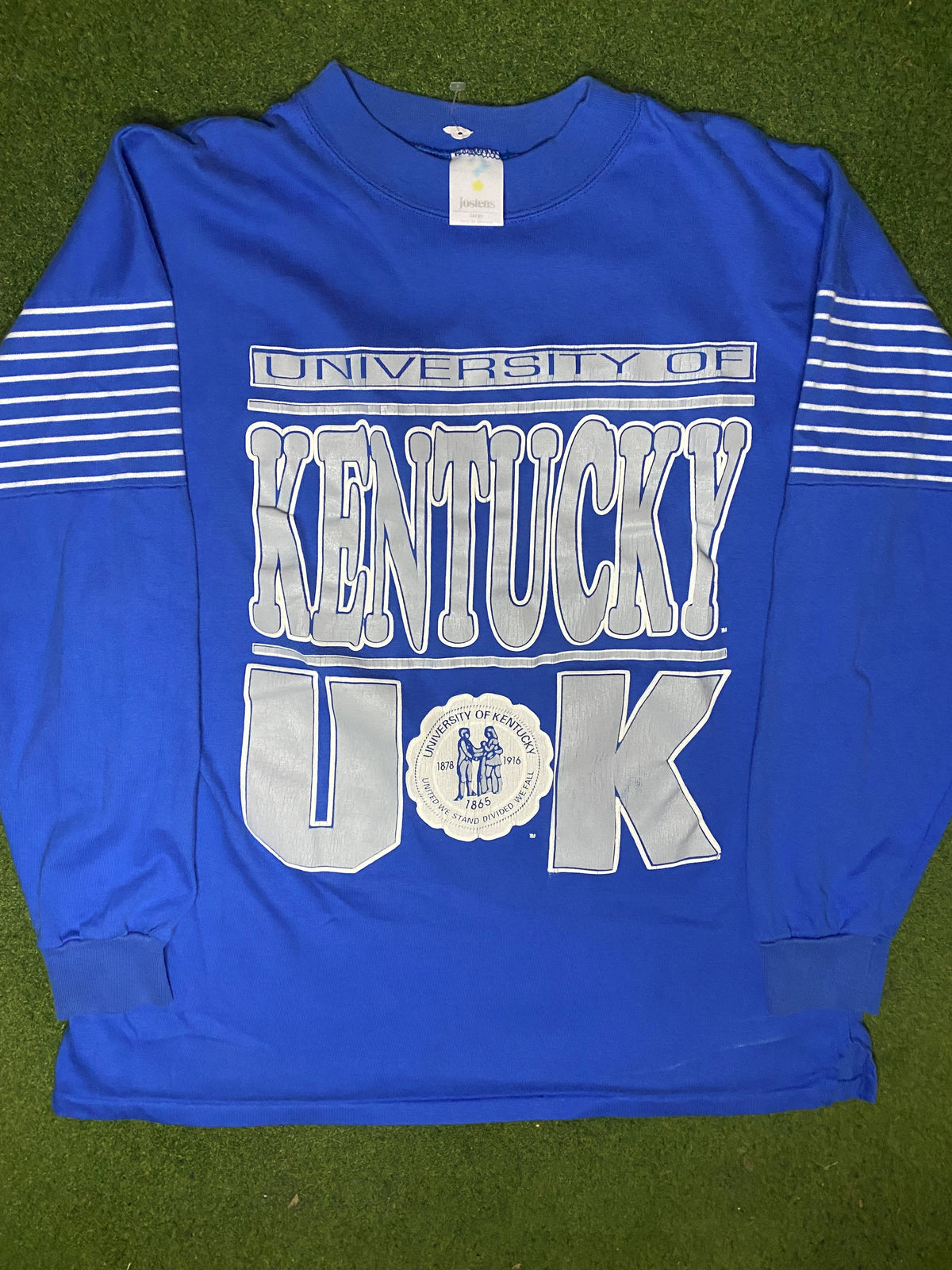 90s Kentucky Wildcats - Vintage College Long Sleeve (Large) - Gametime Vintage