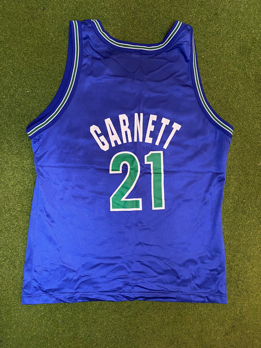 1995-2002 Minnesota Timberwolves - Kevin Garnett #21 - Vintage NBA Jersey (44) - Gametime Vintage