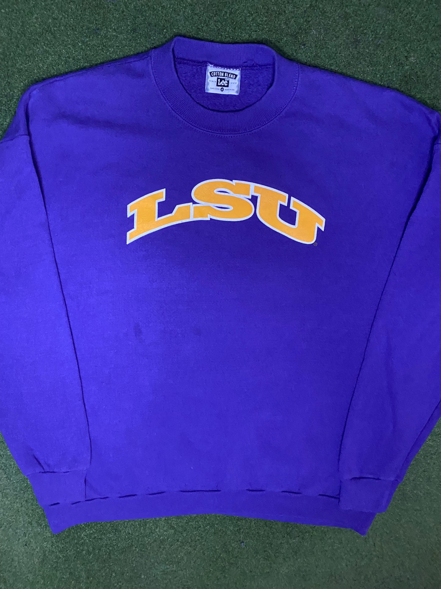 90s LSU Tigers - Vintage College Sweatshirt (2XL) - Gametime Vintage