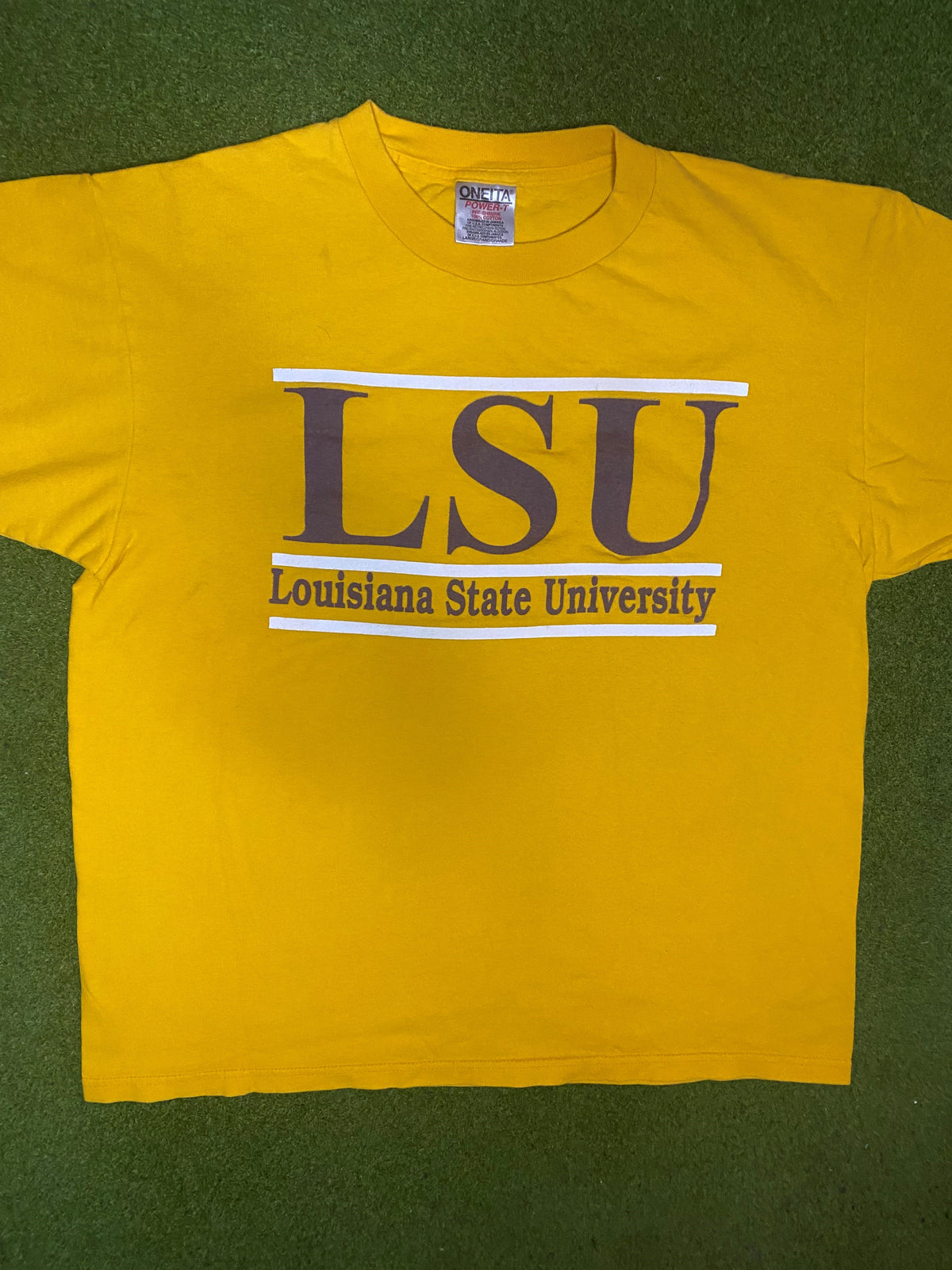 90s LSU Tigers - Vintage University T-Shirt (Large) - Gametime Vintage