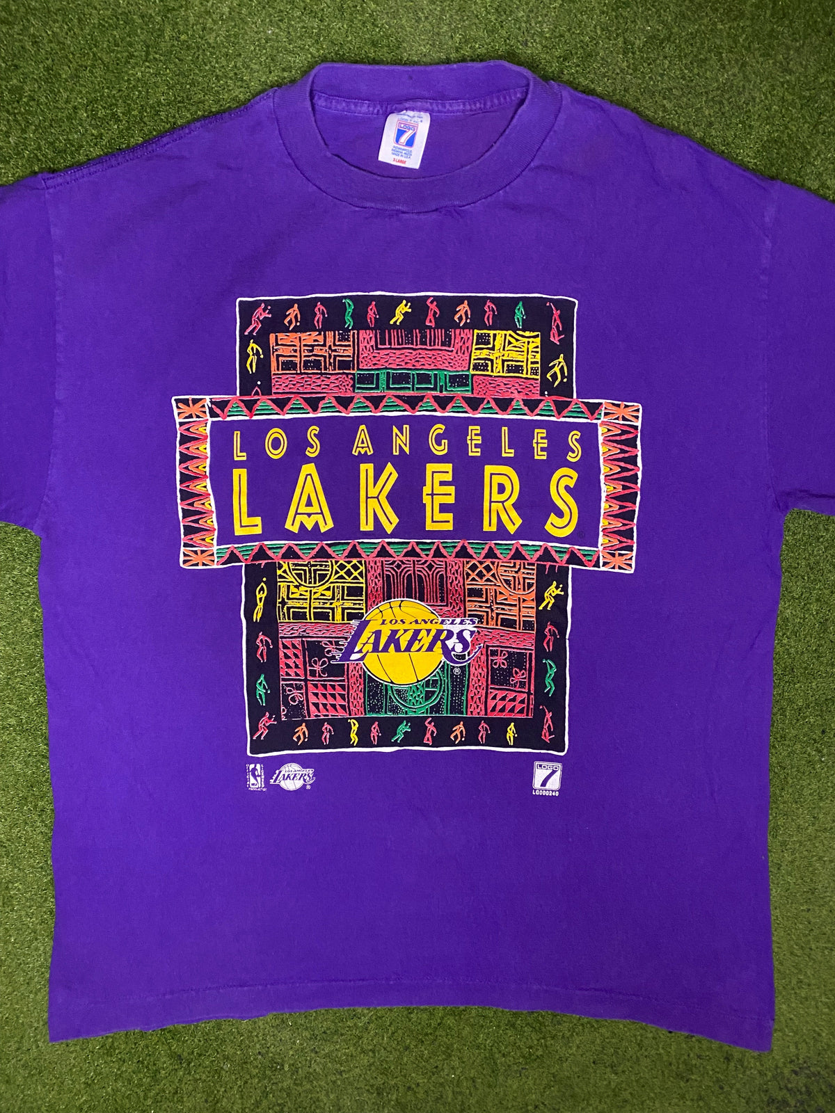 90s Los Angeles Lakers - Vintage NBA T Shirt (XL) - Gametime Vintage