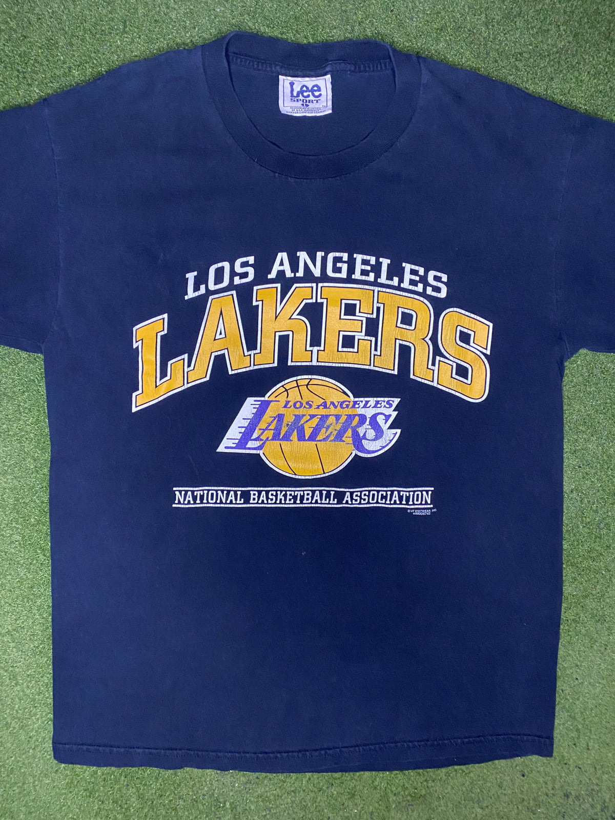 90s Los Angeles Lakers - Vintage NBA T Shirt (Large) - Gametime Vintage