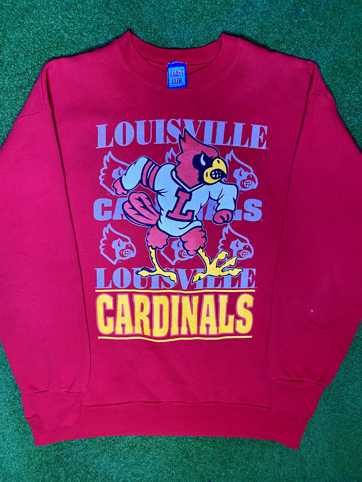Louisville Cardinals de los 90 - Sudadera universitaria vintage (XL)