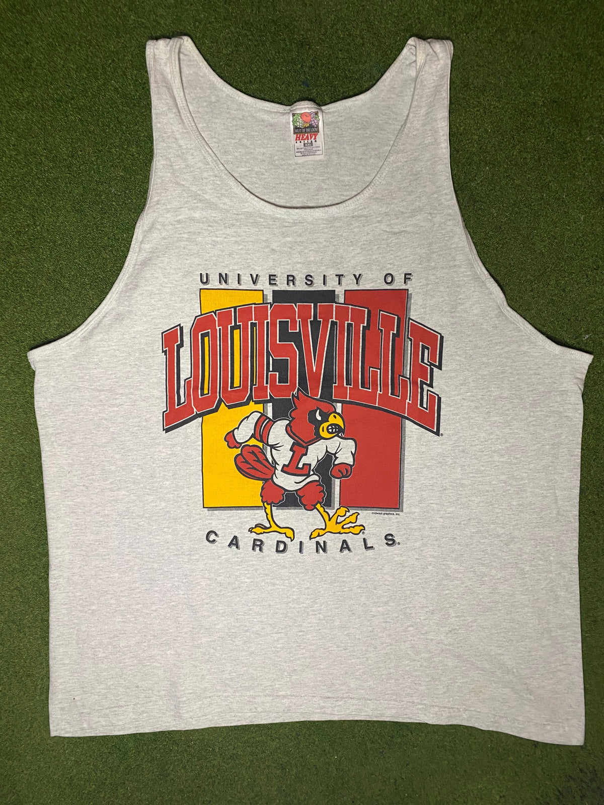 90s Louisville Cardinals - Vintage College Tank (2XL) - Gametime Vintage