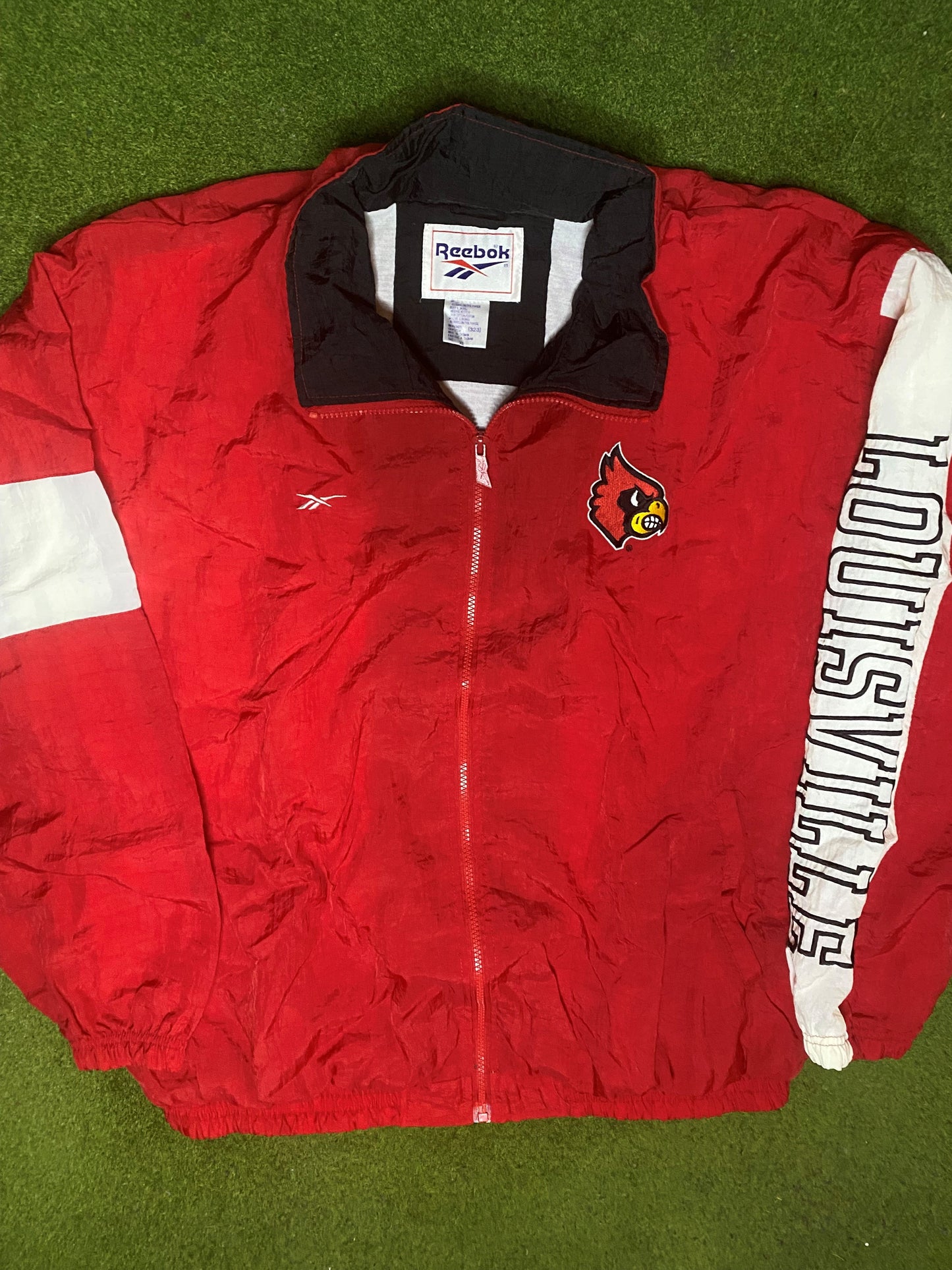 90s Louisville Cardinals - Reebok - Vintage College Windbreaker (XL) - Gametime Vintage