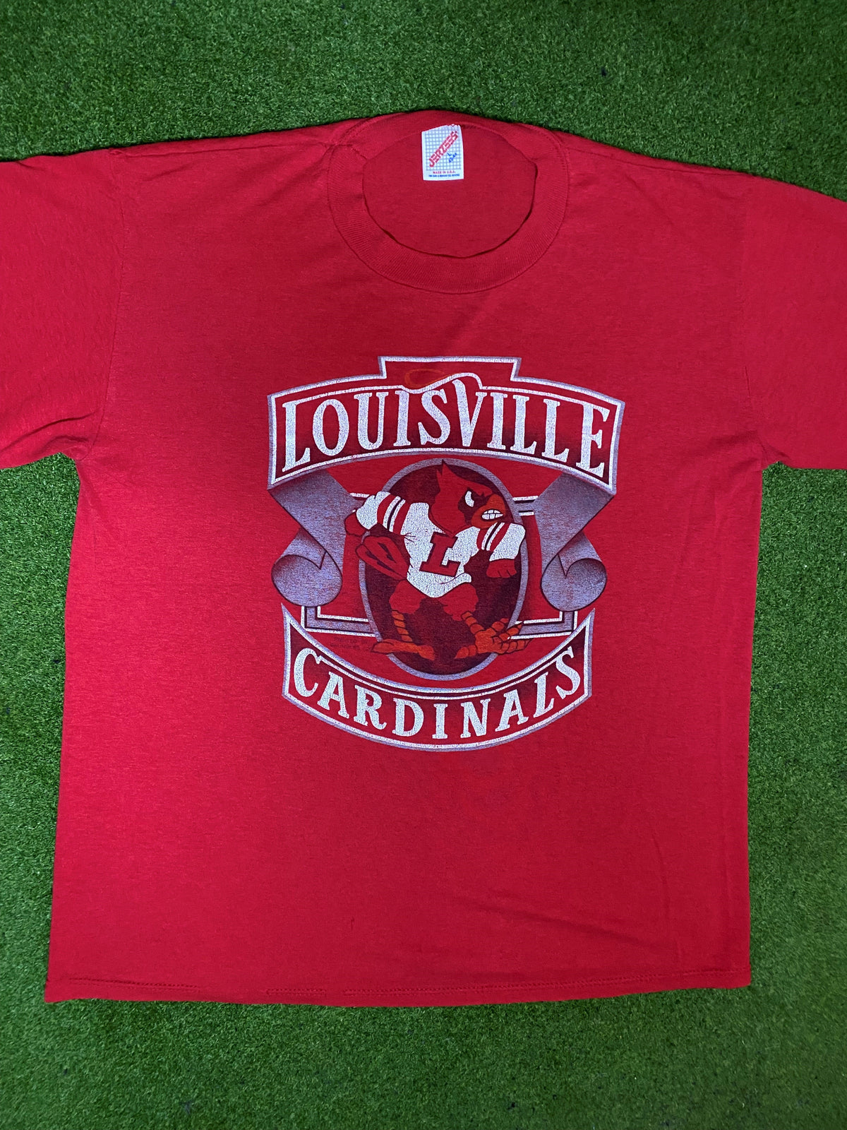 90s Louisville Cardinals - Vintage College T-Shirt (Large) - Gametime Vintage