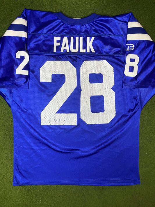1994-1998 Indianapolis Colts - Marshall Faulk #28 - Vintage NFL Jersey (XL) - Gametime Vintage
