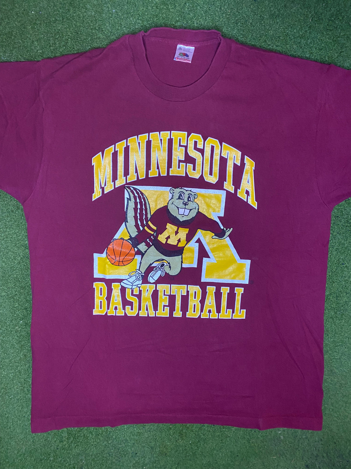 90s Minnesota Golden Gophers - Vintage College Basketball T-Shirt (XL) - Gametime Vintage