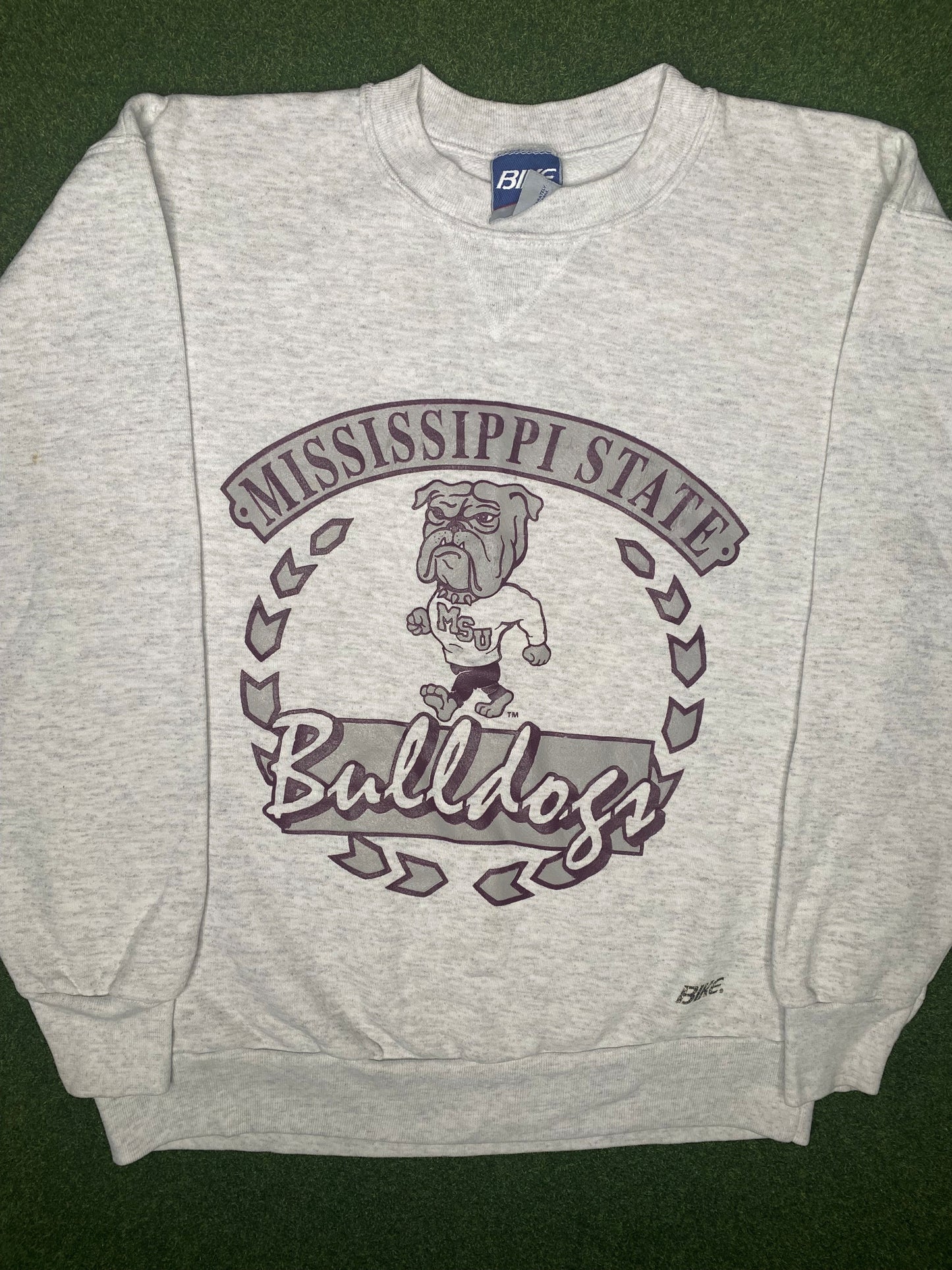 90s Mississippi State Bulldogs - Vintage College Sweatshirt (Medium)