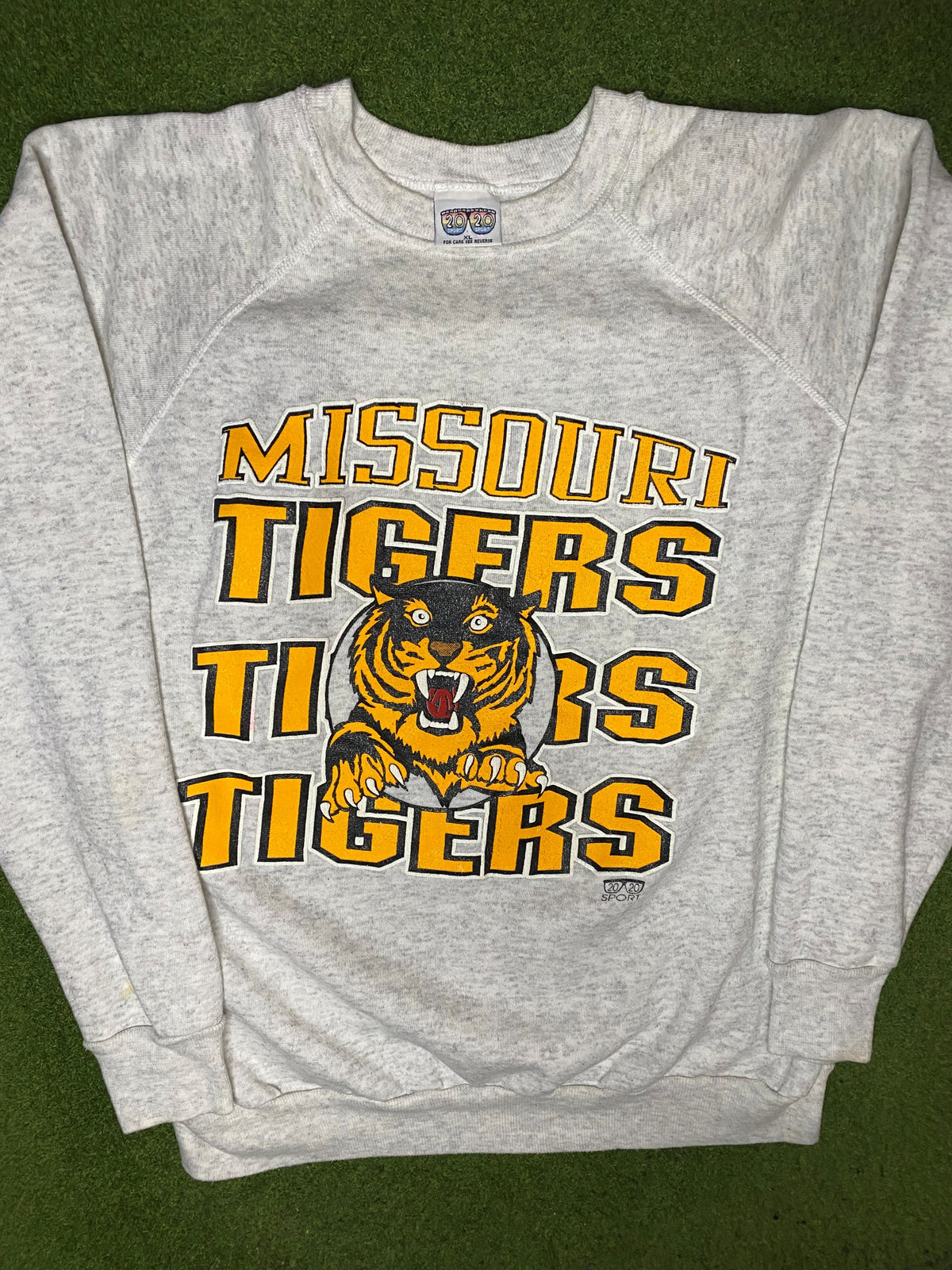 90s Missouri Tigers - Vintage College Sweatshirt (XL) - Gametime Vintage