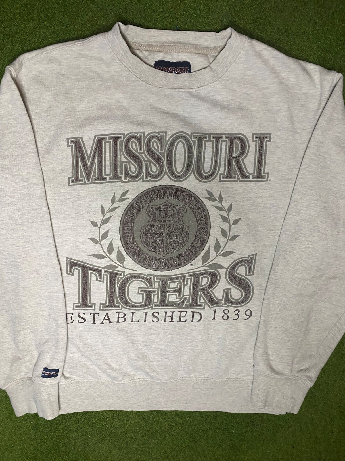 90s Missouri Tigers - Vintage College Sweatshirt (Small) - Gametime Vintage