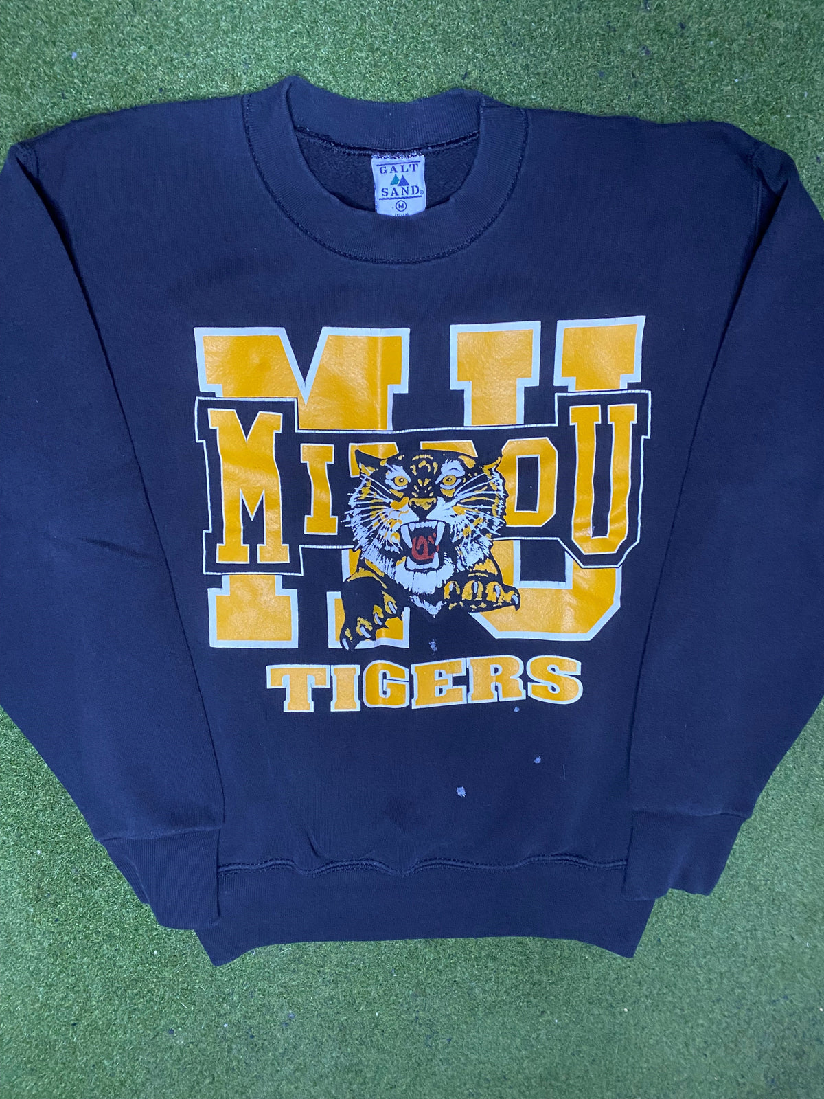 90s Missouri Tigers - Vintage College Sweatshirt (Youth Medium) - Gametime Vintage