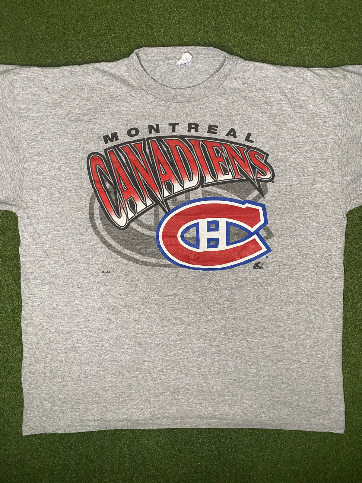 90年代蒙特利尔加拿大人队 - 复古NHL T恤 (XL)