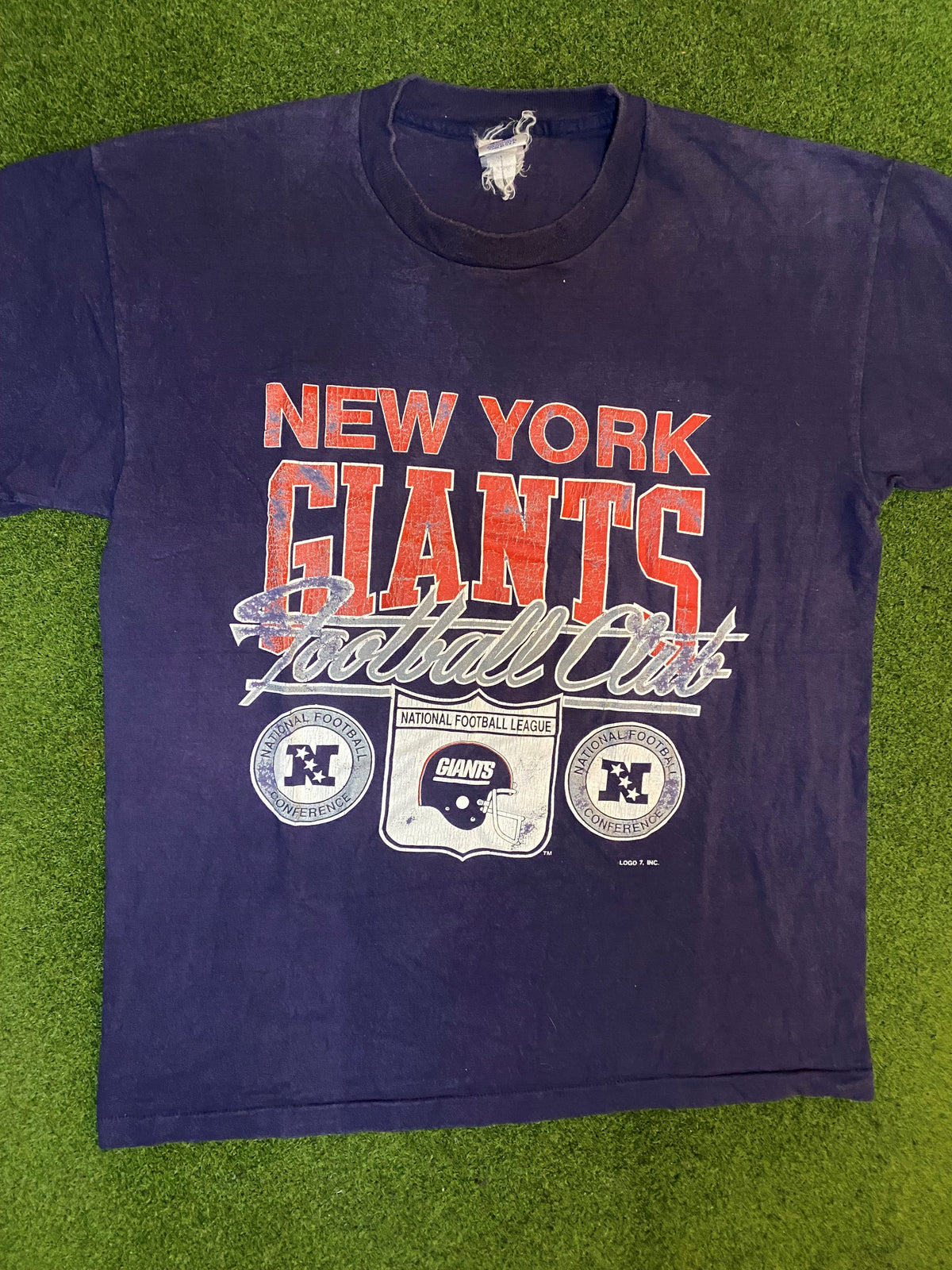 90s New York Giants - Vintage NFL T-Shirt (Large) - Gametime Vintage