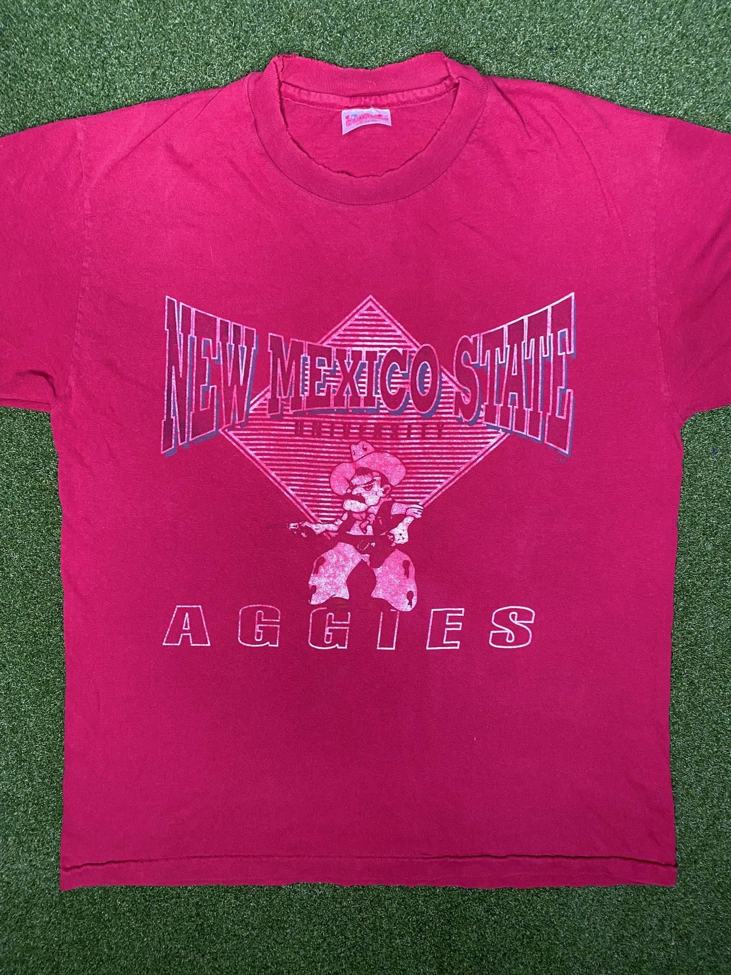 90s New Mexico State Aggies - Vintage College Tee (Large)