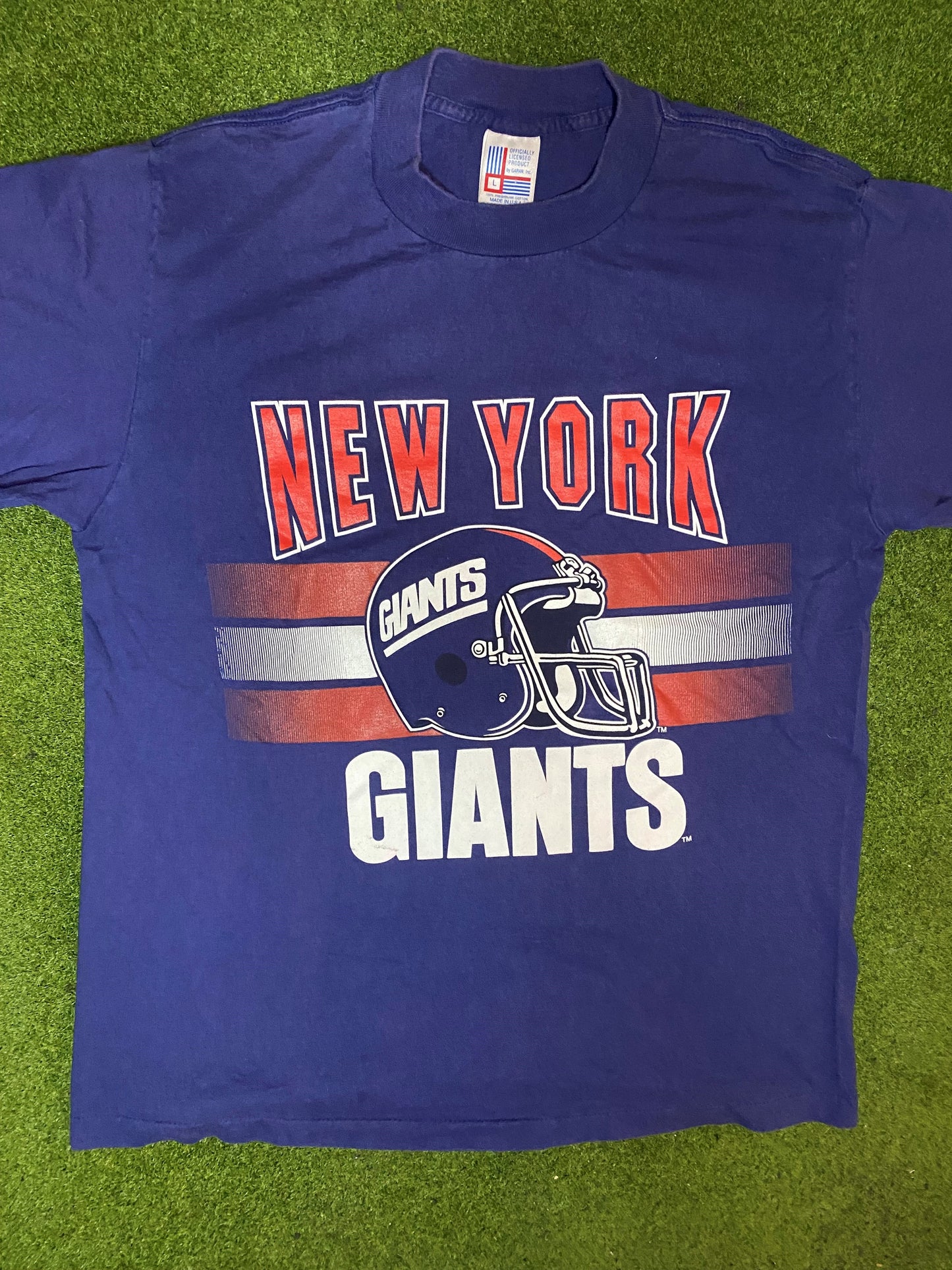 90s New York Giants - Vintage NFL T-Shirt (Large) - Gametime Vintage