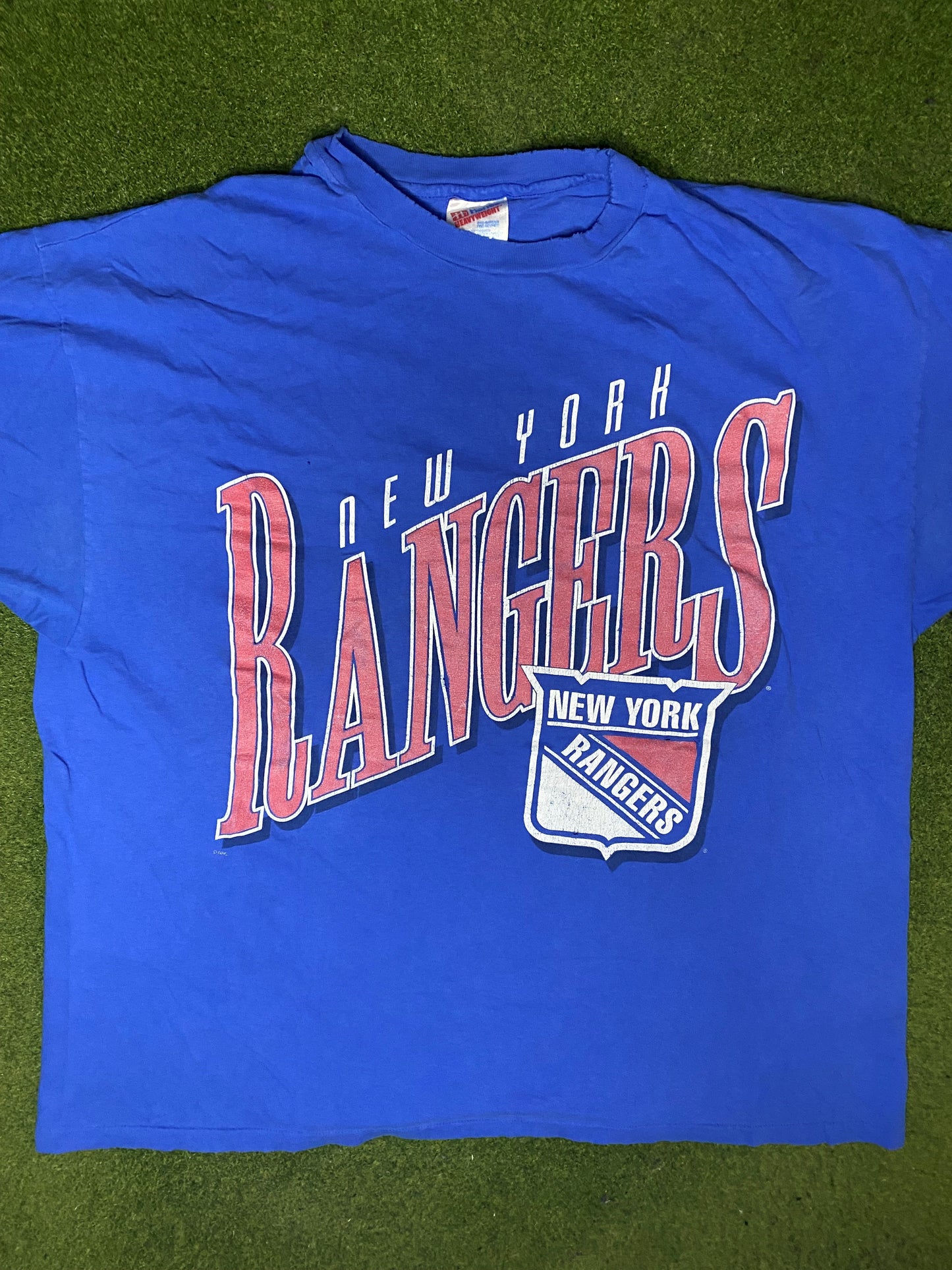 90s New York Rangers - Vintage NHL T-Shirt (2XL) - Gametime Vintage
