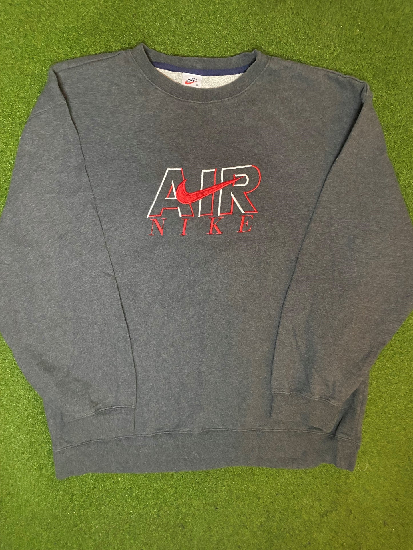 90s Nike Air - Vintage Nike Crewneck Sweatshirt (XL) - Gametime Vintage