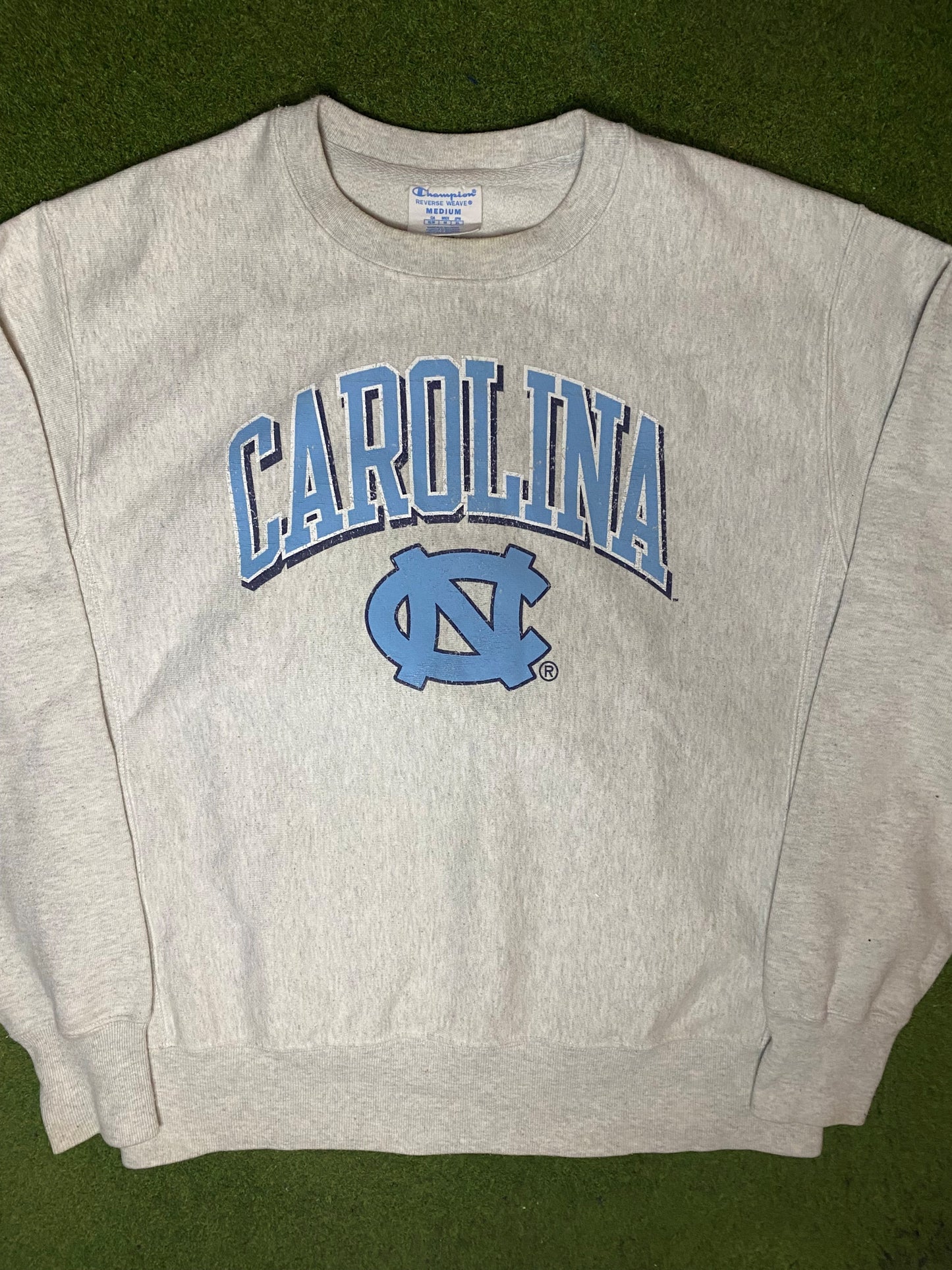 90s North Carolina Tar Heels - Reverse Weave - Vintage College Sweatshirt (Medium) - Gametime Vintage